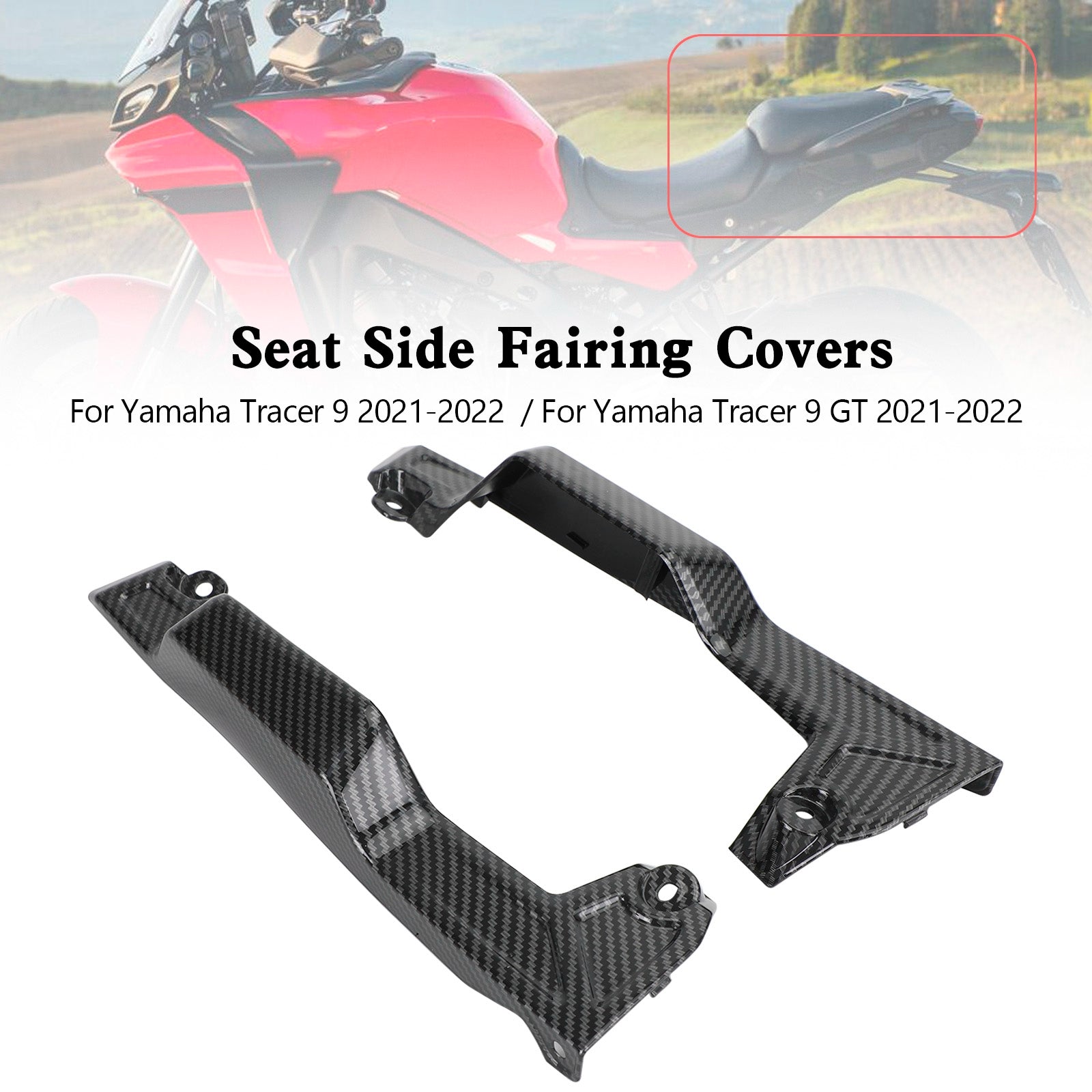 Rear Tail Seat Side Fairing Covers For Yamaha Tracer 9 GT 2021-2022