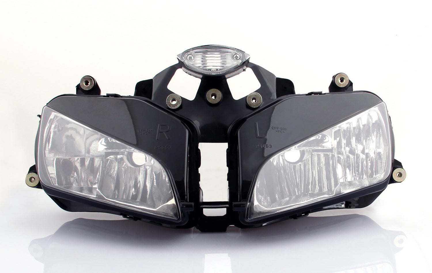 Frontscheinwerfergitter, Scheinwerfer-LED-Schutz, klar, für Honda CBR600RR 03–06