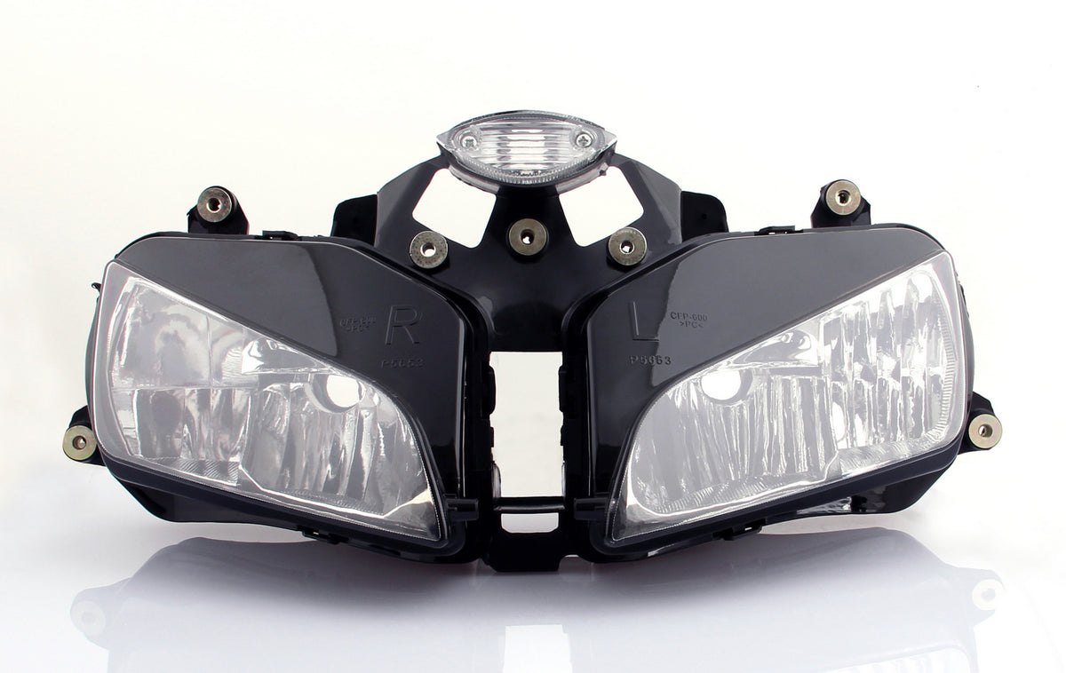 Protezione per faro anteriore con griglia per faro anteriore trasparente per Honda CBR600RR 03-06 generico
