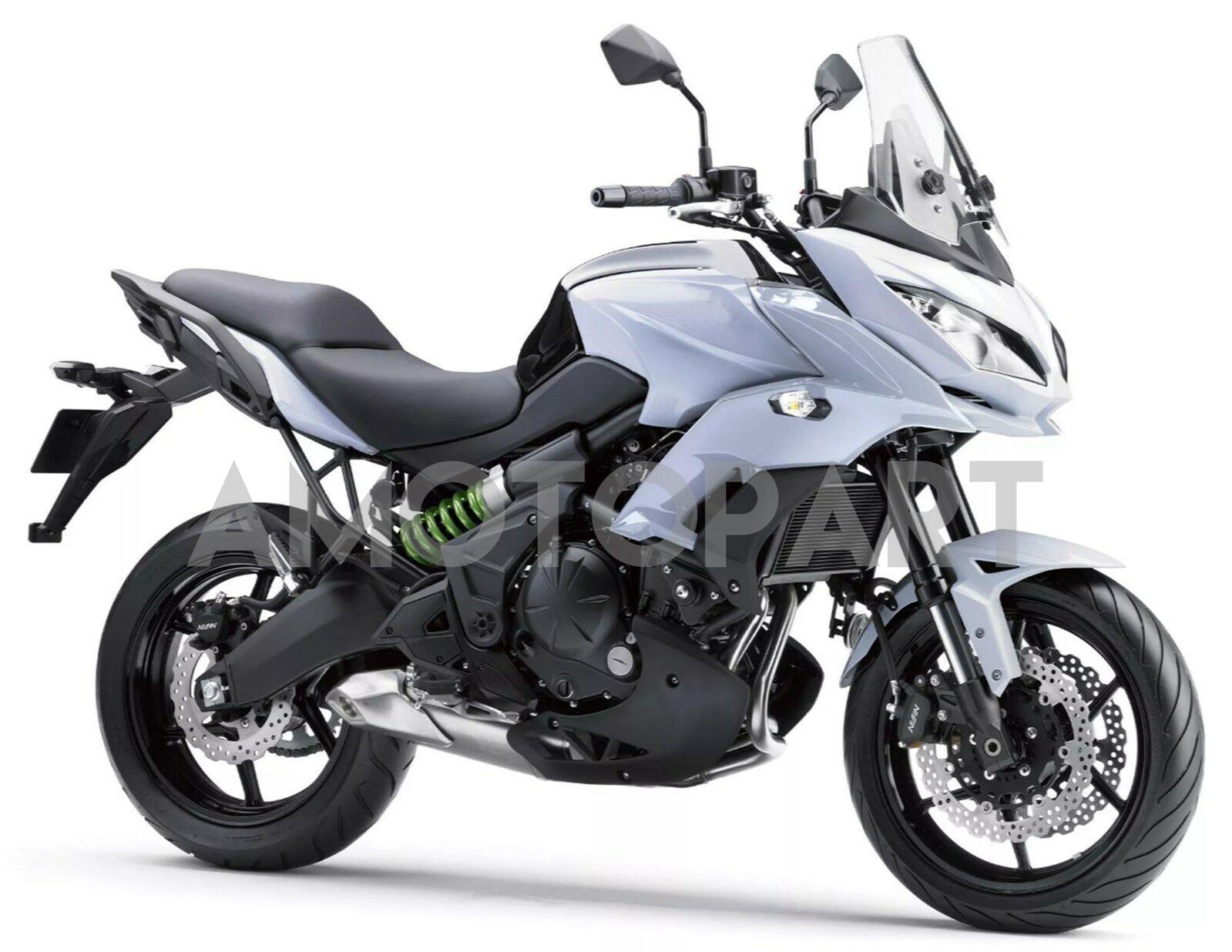 Amotopart  2015-2021 Kawasaki Versys 650 White Fairing Kit