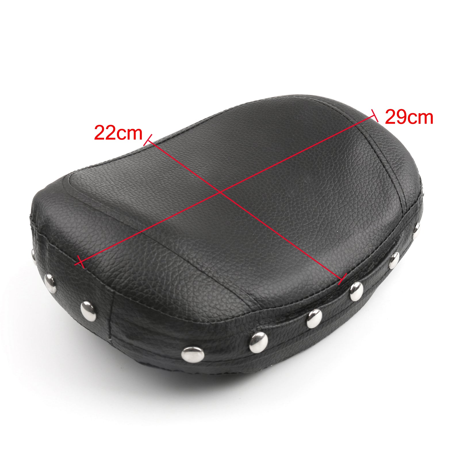 Universal Black Backrest Cushion Pad for Honda Kawasaki Suzuki Yamaha