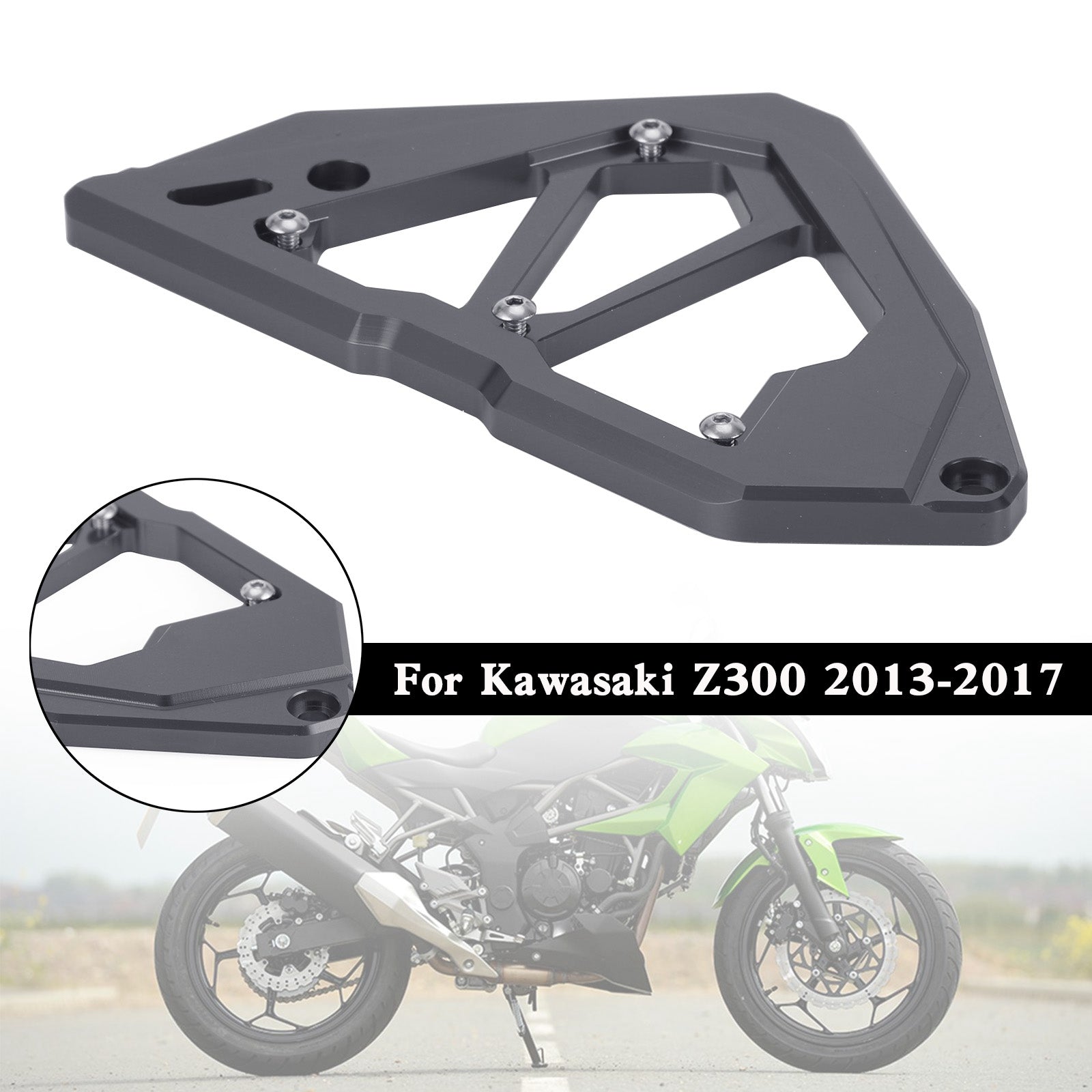 Garde-chaîne de couvercle de pignon pour KAWASAKI Z250 Z300 NINJA 300 250 13-17