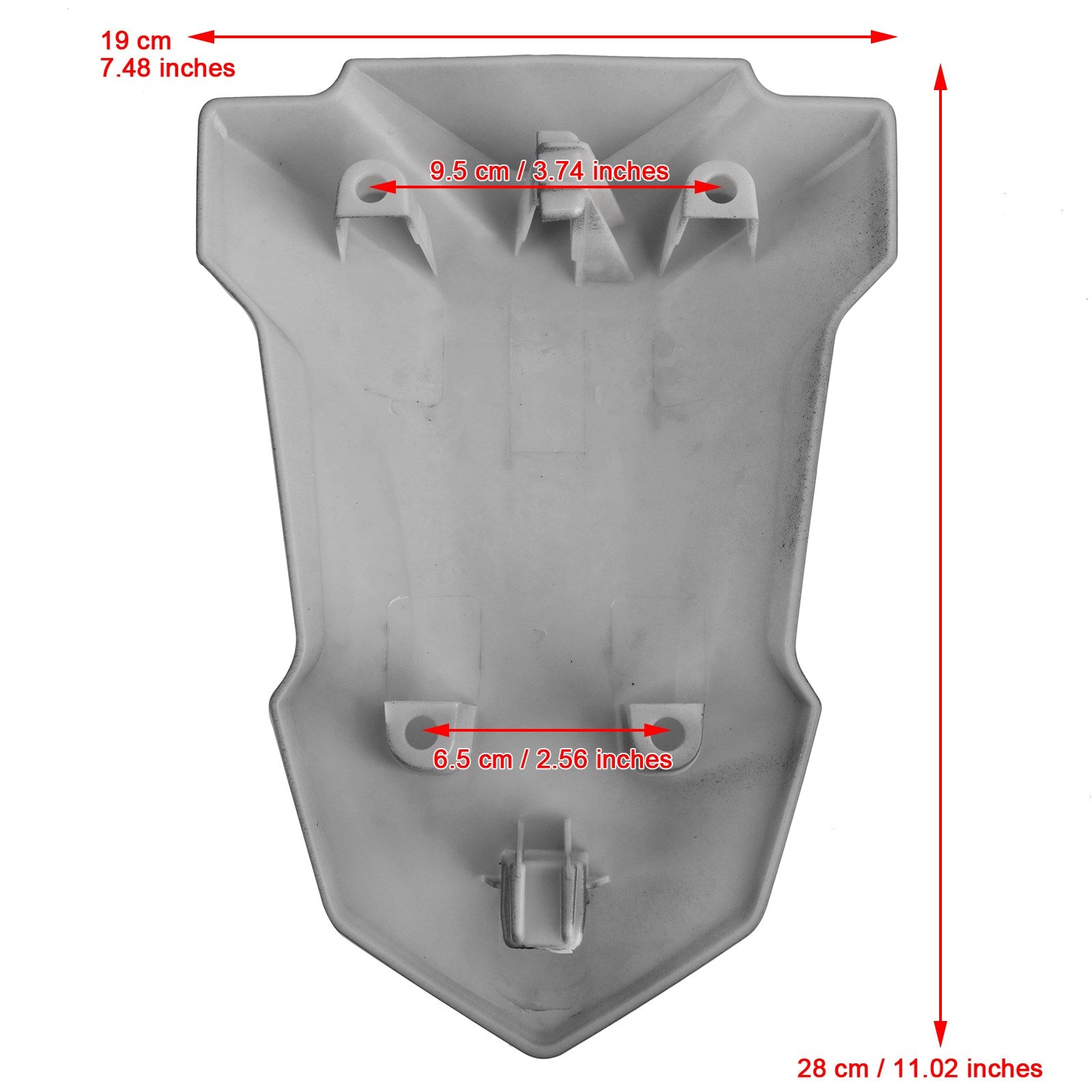 19-22 BMW S1000RR Cubierta de asiento trasero de motocicleta negra Carenado de parabrisas trasero