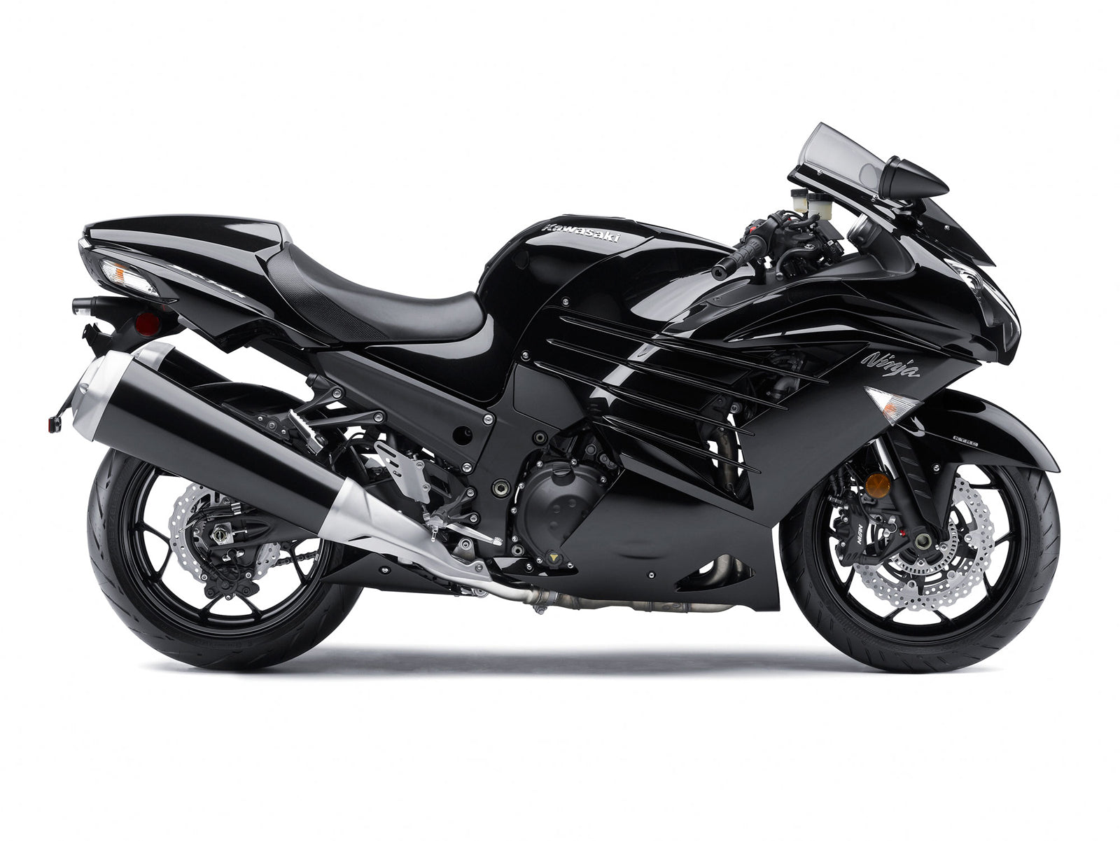 Amotopart Kawasaki 2012-2022 ZX14R ブラック フェアリングキット