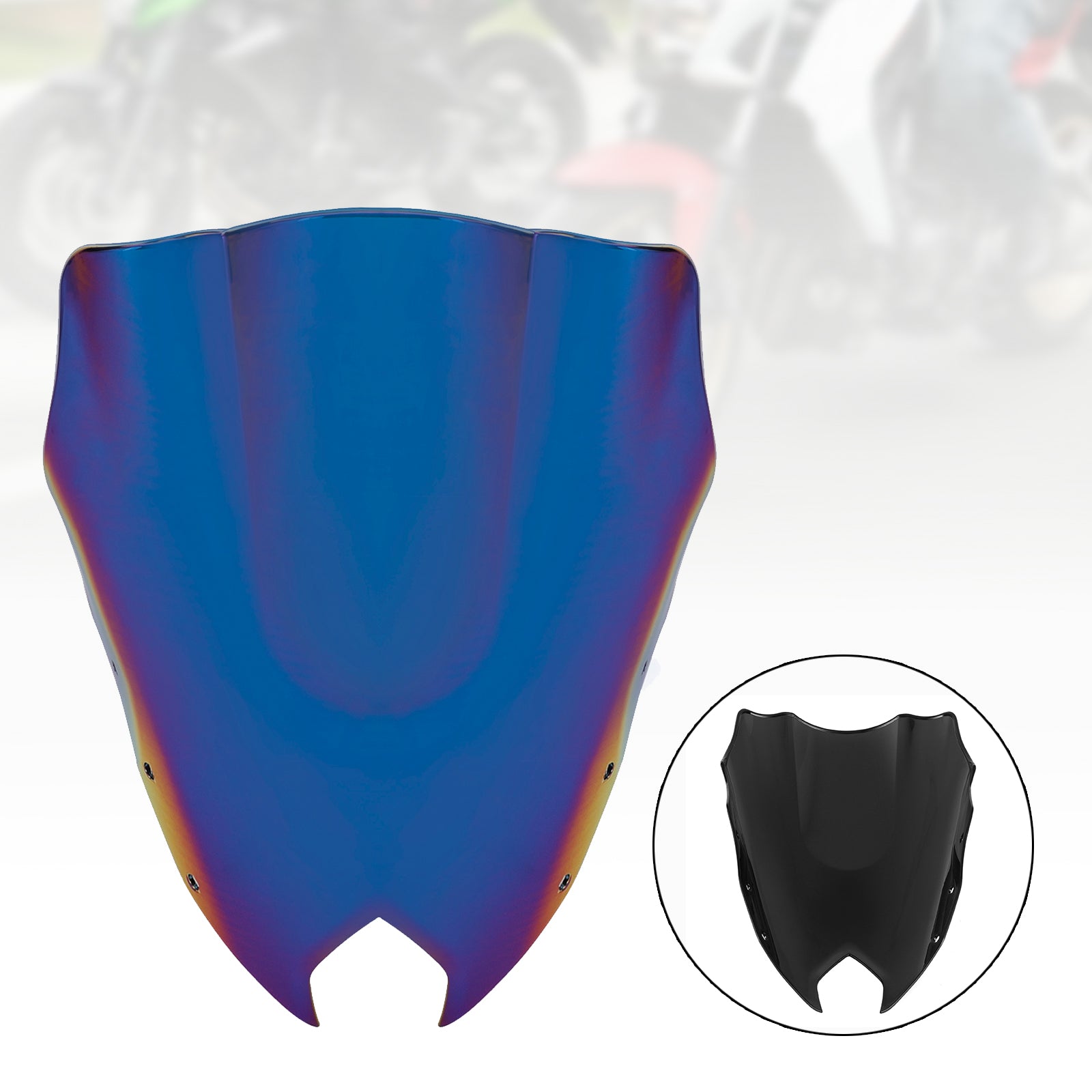 ABS-Motorrad-Windschutzscheibe, passend für Yamaha FZ6R FZ-6R FZS600 2009–2015