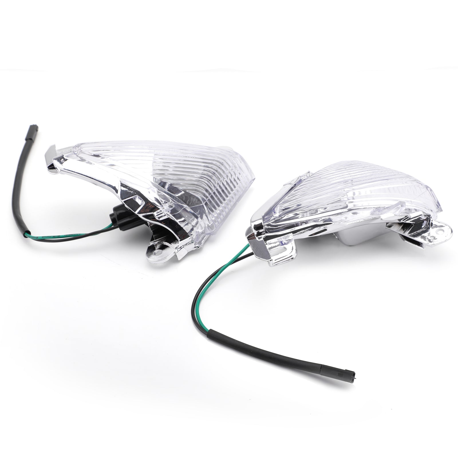 Front Turn Signals Lens For ZX 14R 10R 6R 636 Ninja 650F Clear