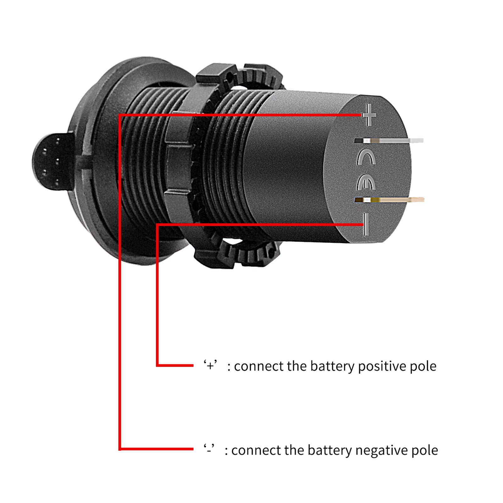 Telefonladehalterung 60W Qc4.0 Verlängerungshalterung für Motorrad Motorrad BlackC Generic