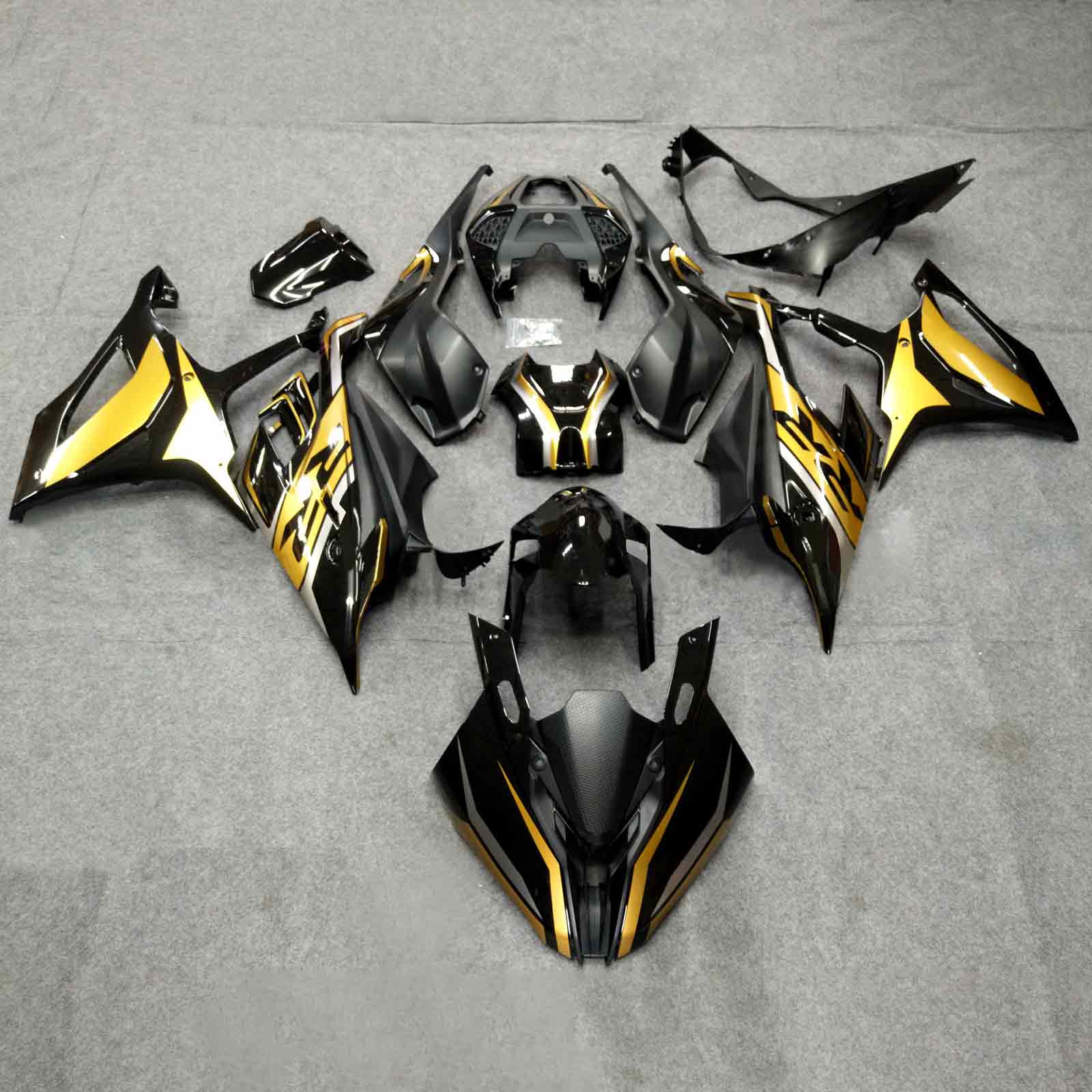 Amotopart 2019-2022 Kit carena racing BMW S1000RR/M1000RR oro nero