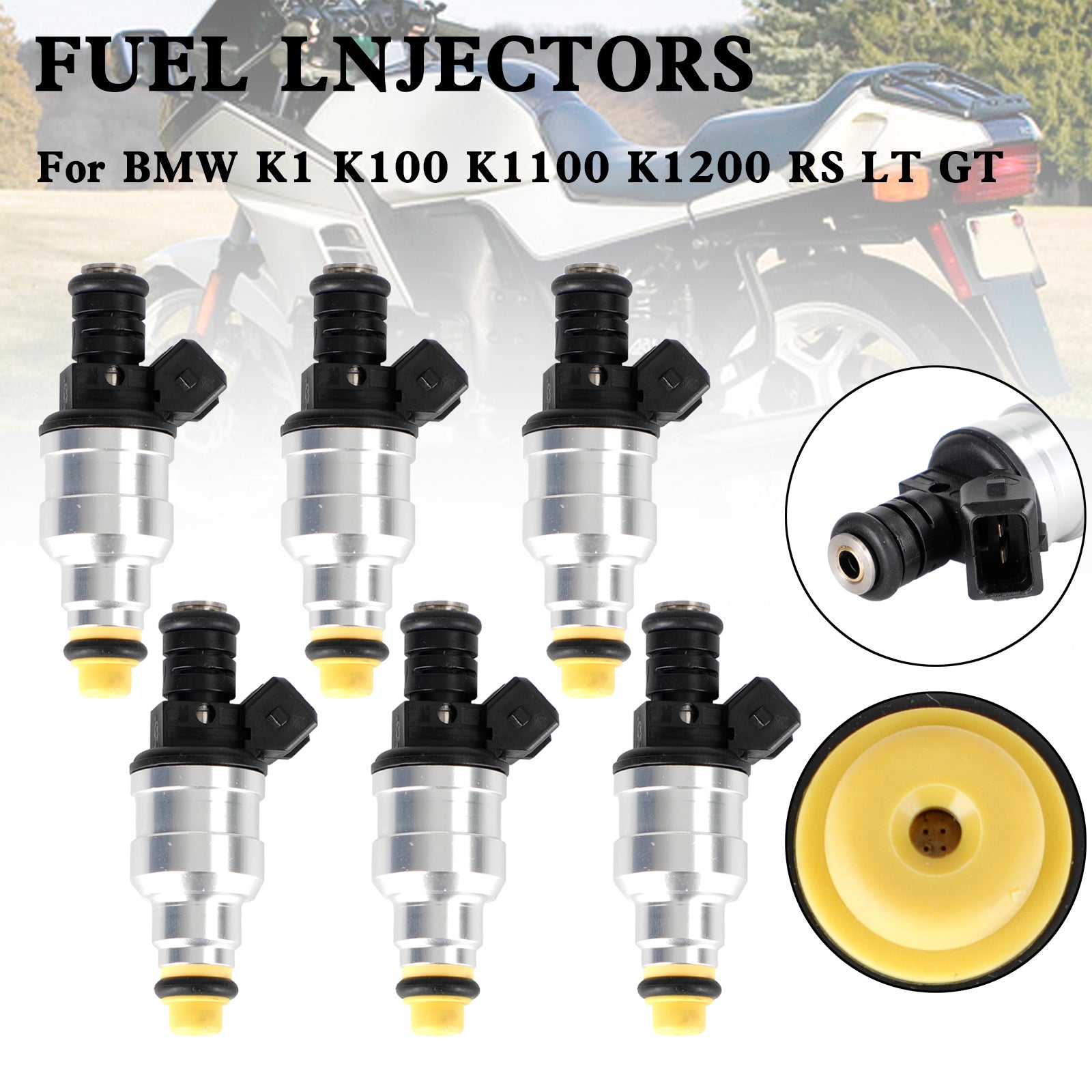 6PCS Motorcycle Fuel Injector 0280150705 For BMW K1 K100 K1100 K1200 RS LT GT Generic