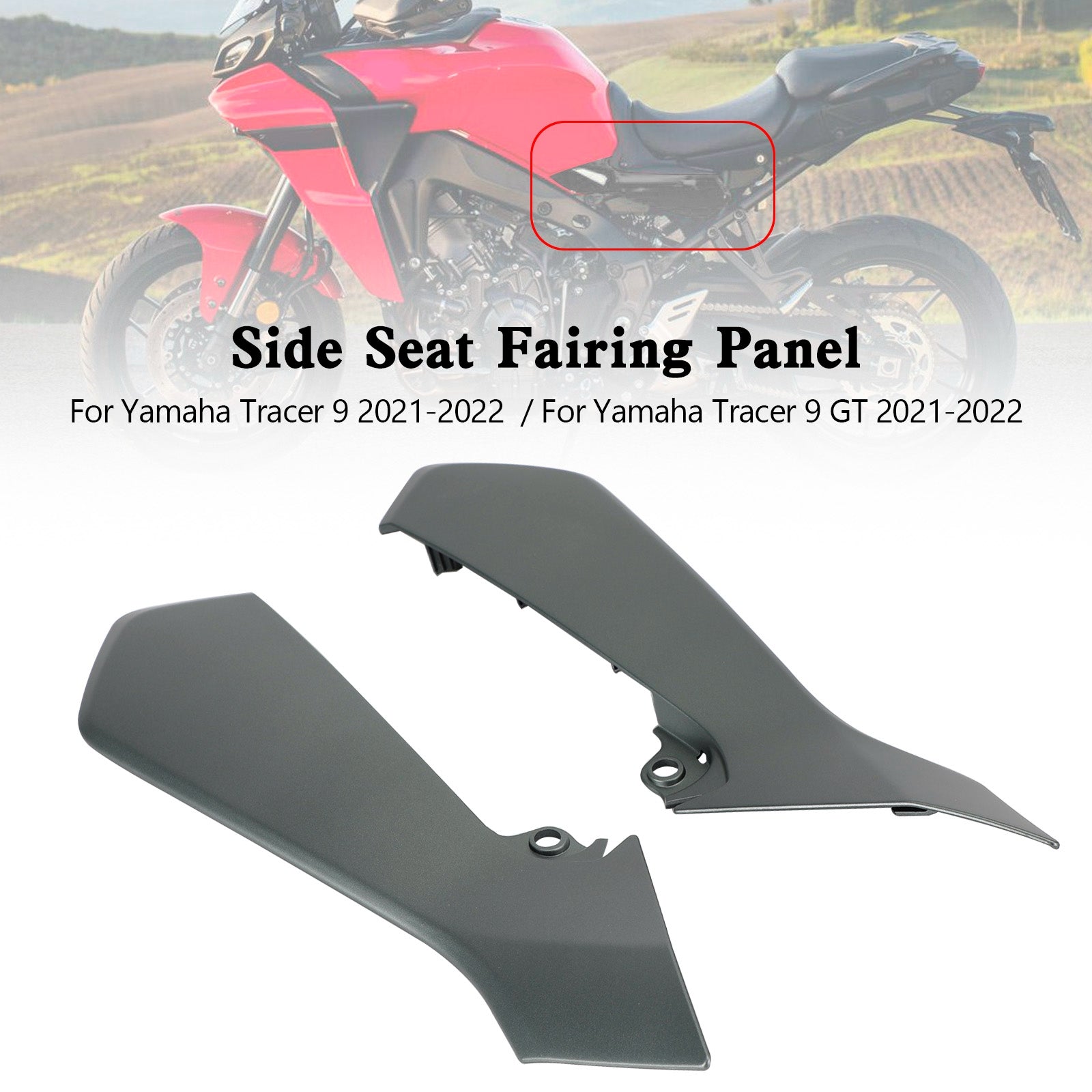 Rear Tail Side Seat Fairing Panel Cowl For Yamaha Tracer 9 GT 2021-2022