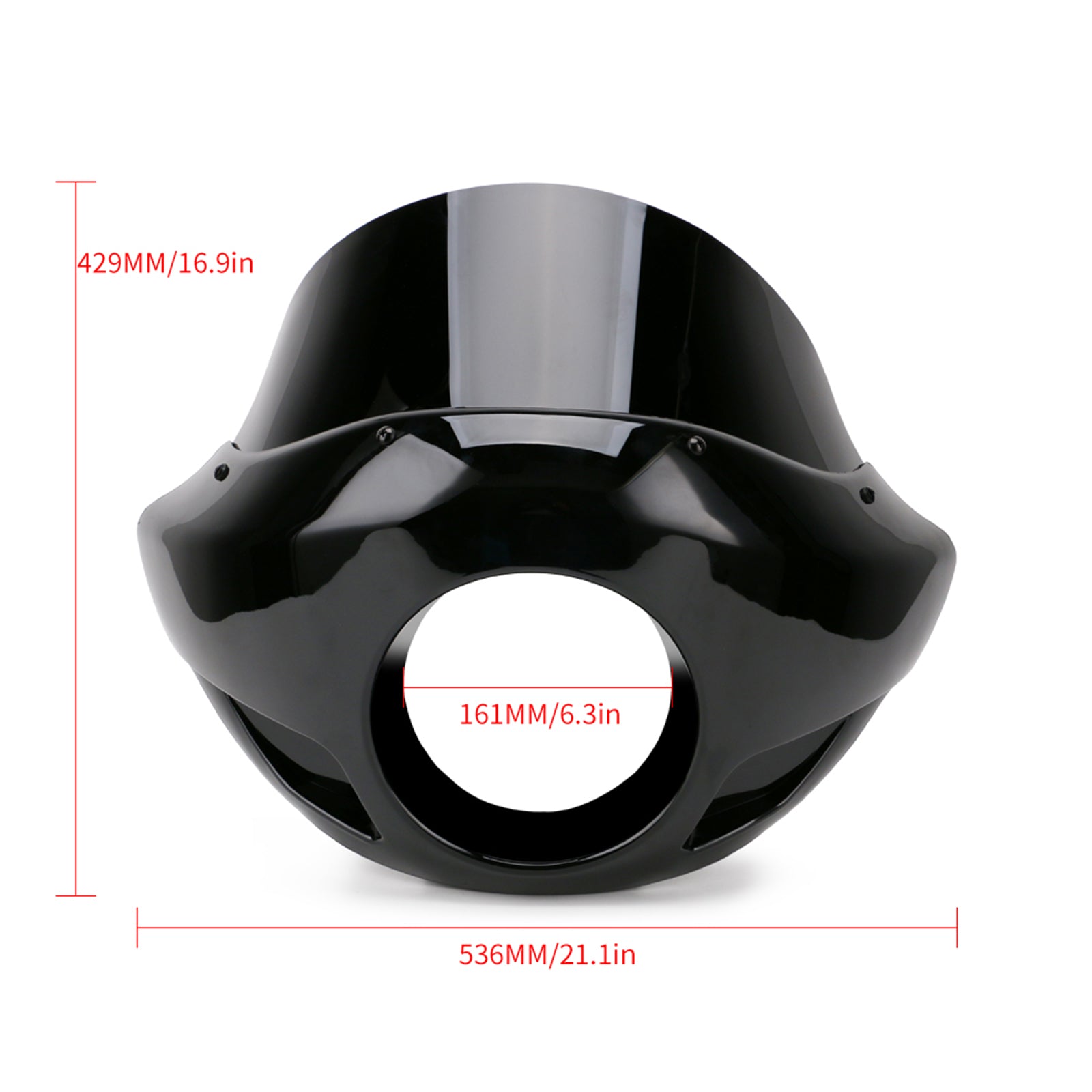 Windshield Headlight Fairing fit for 35mm-49mm Forks 5.75" Headlights Sportster
