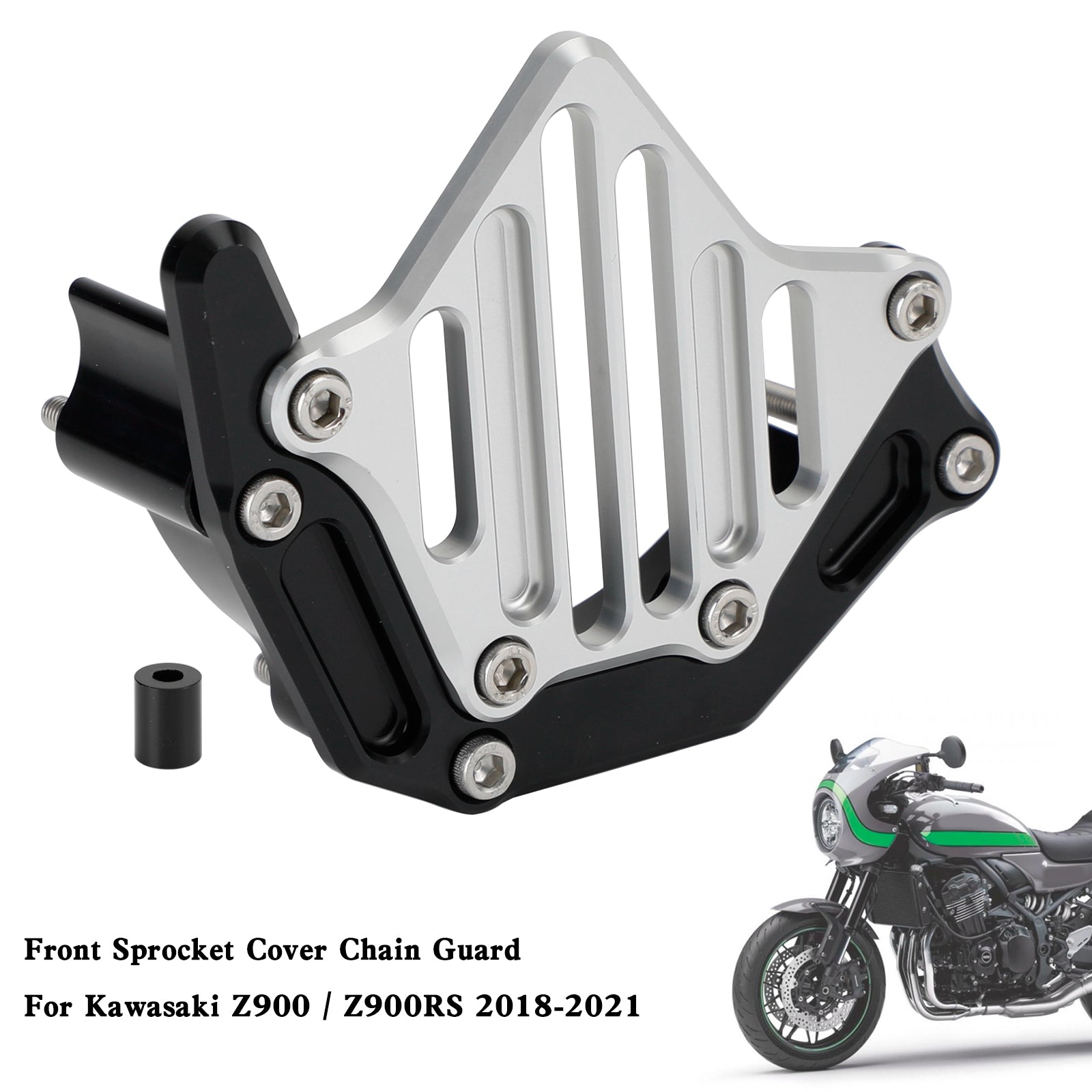 Garde-chaîne de couvercle de pignon avant pour Kawasaki Z900 Z900RS 2018 – 2021