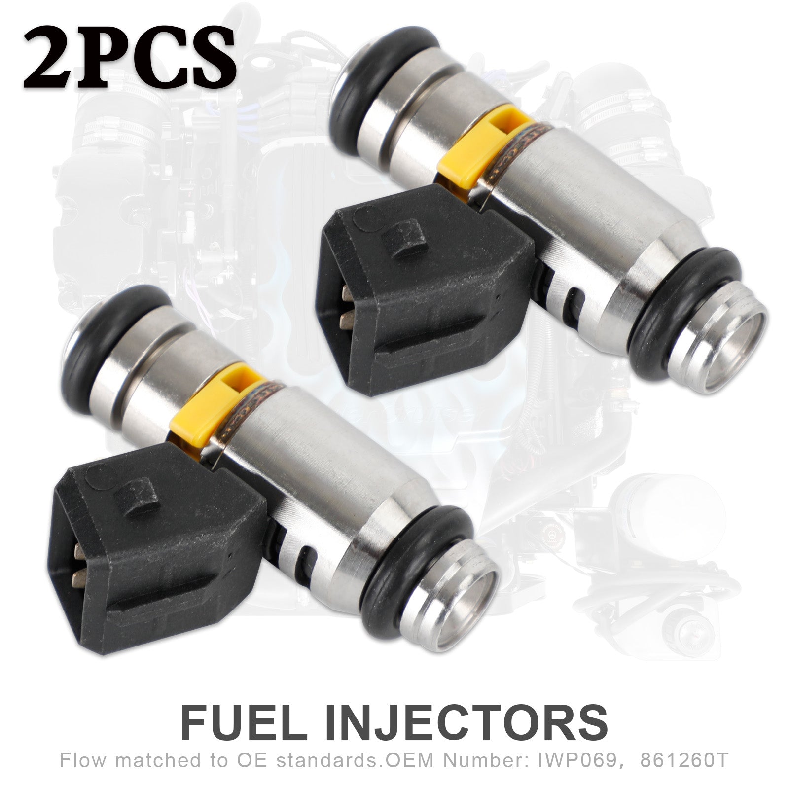 Injecteurs de carburant 861260T, 2 pièces, pour Fiat Marine Mercruiser IWP069 générique