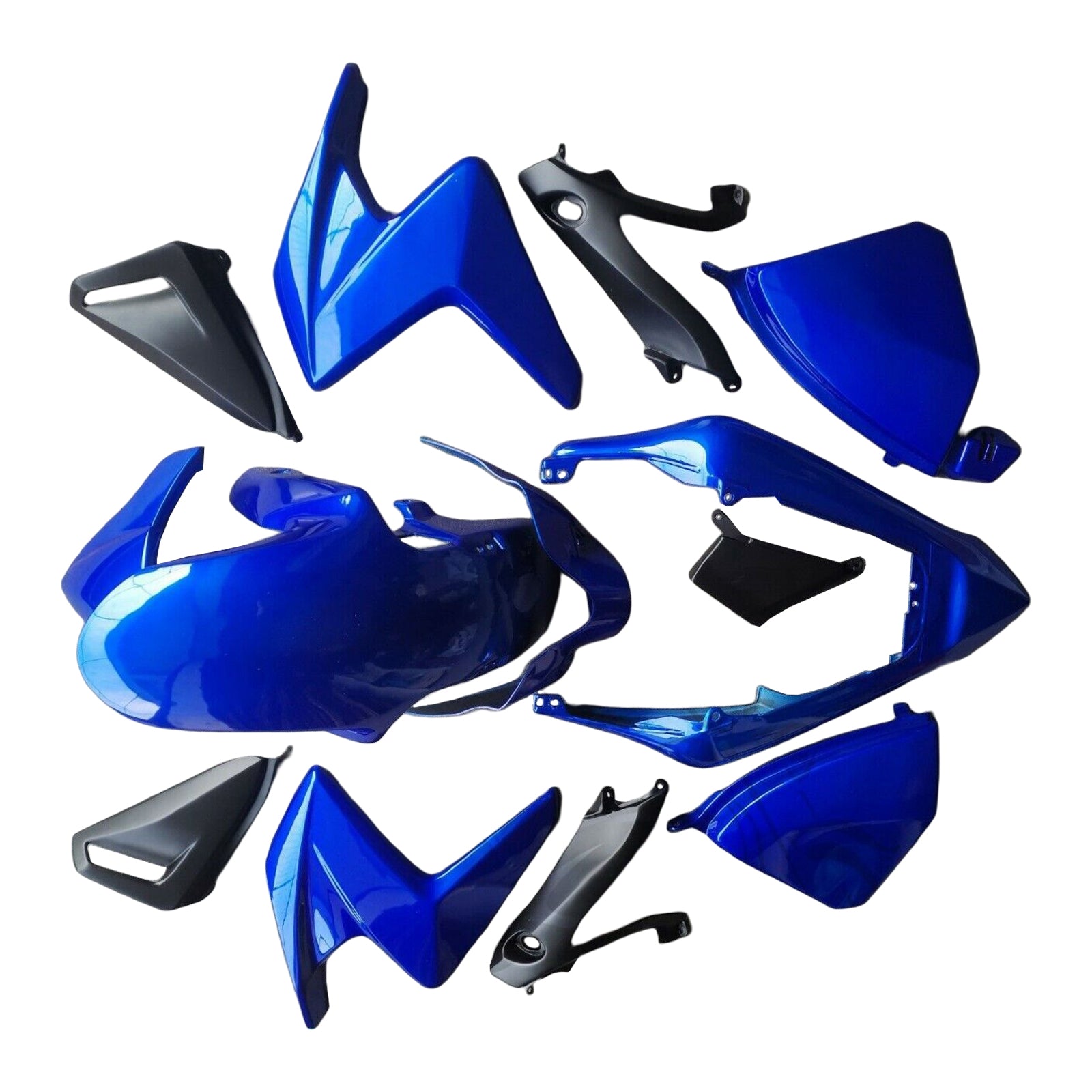 Kit carena Amotopart Honda CB1000R 2008-2015 blu e nero