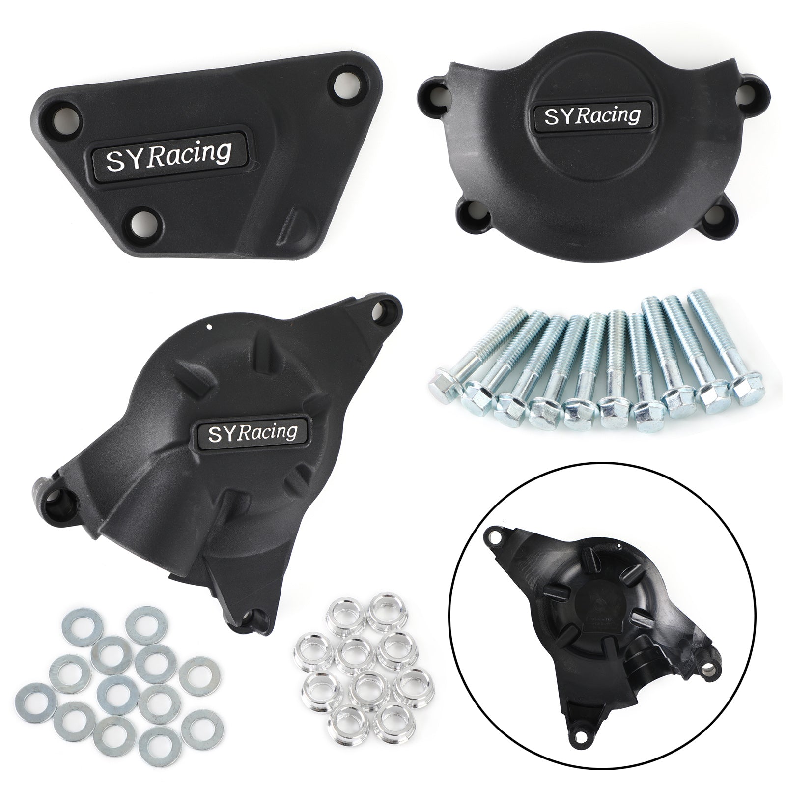 Cubierta del estator del alternador, caja del motor para Yamaha Yzf600/Yzf R6 2006-2019, cárter del motor genérico