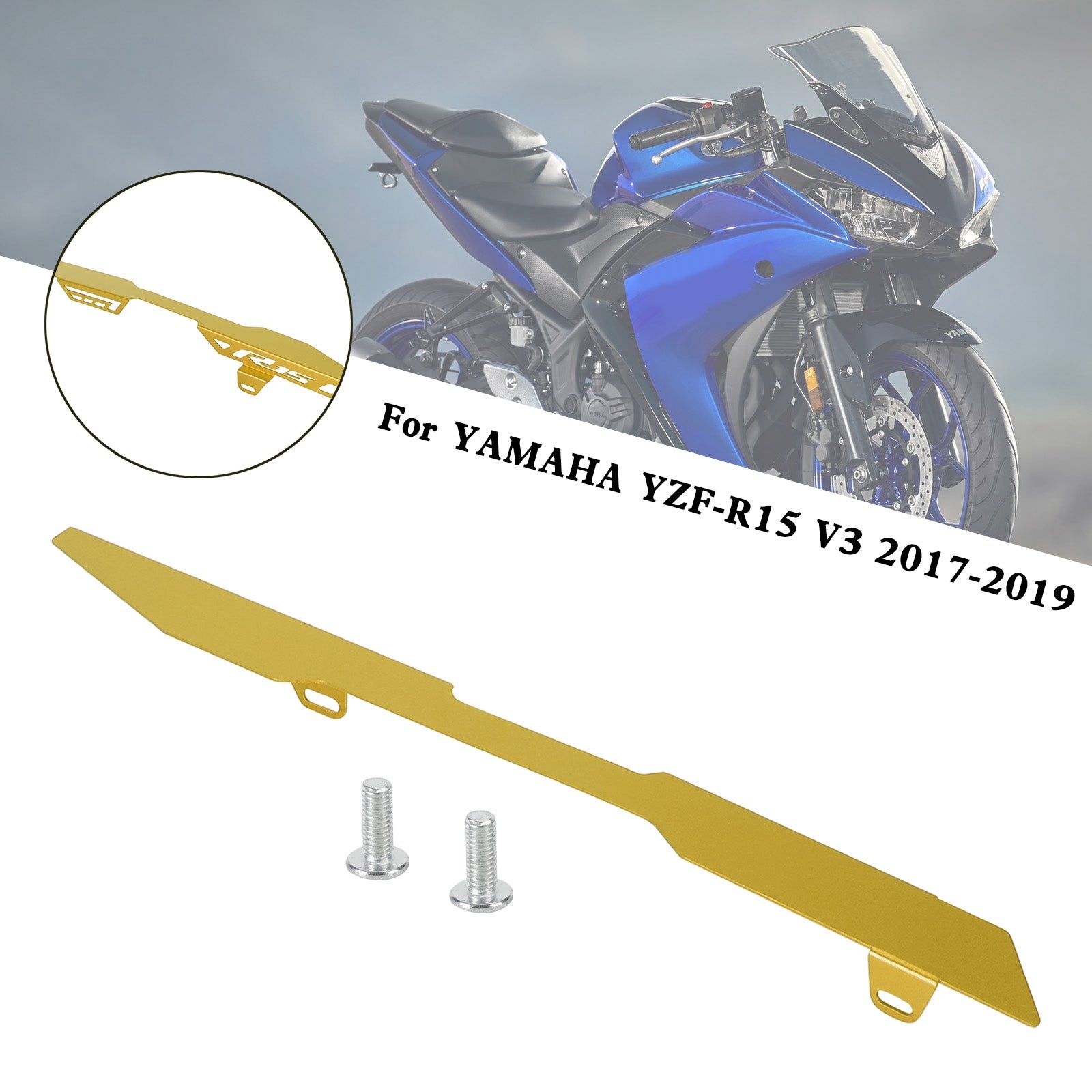 Rear Sprocket Chain Guard Protector Cover For YAMAHA YZF R15 V3 2017-2019 Generic