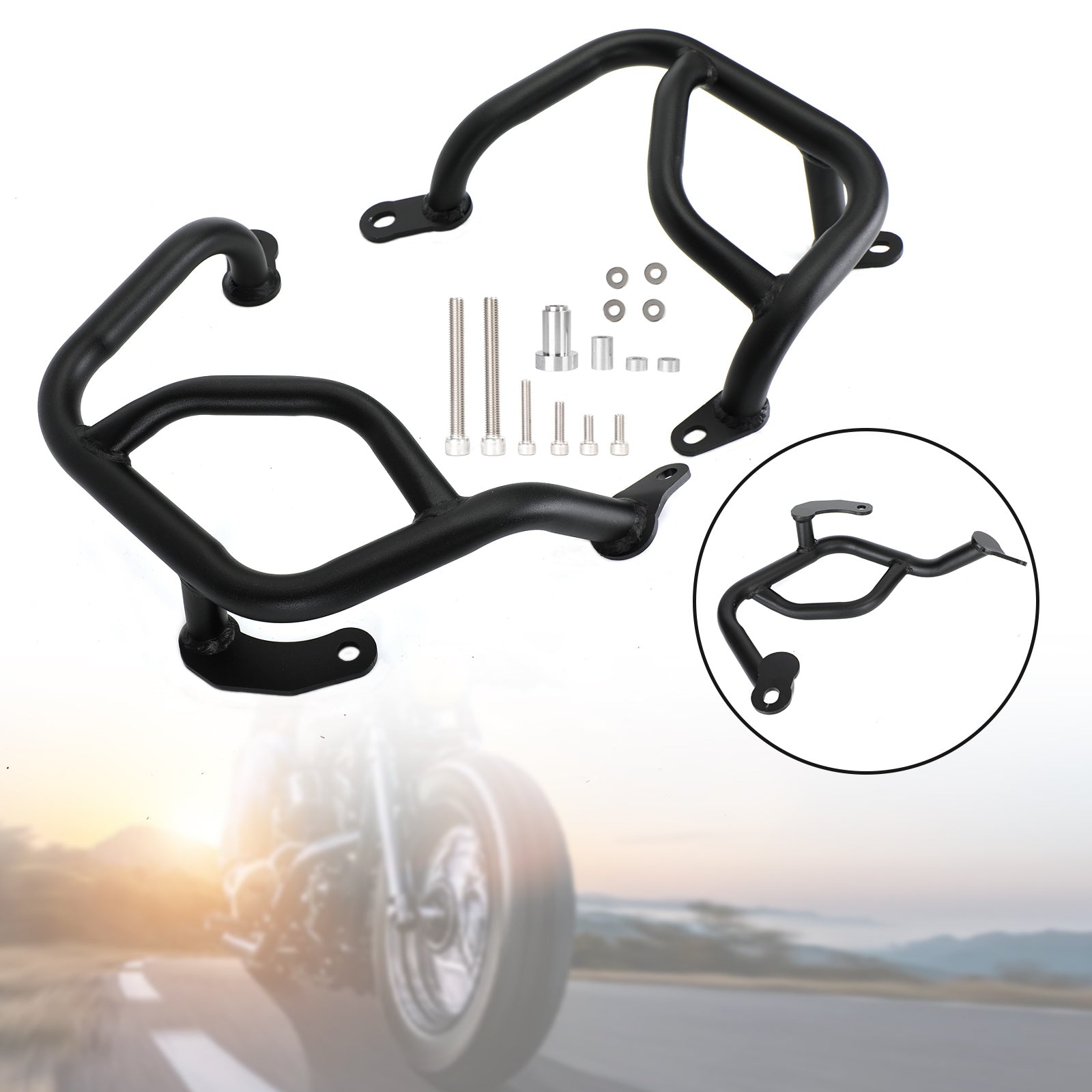 Lower Engine Guard Frame Crash Bar Steel Fit For Bmw F900Xr F 900Xr 20-22 Silver Generic