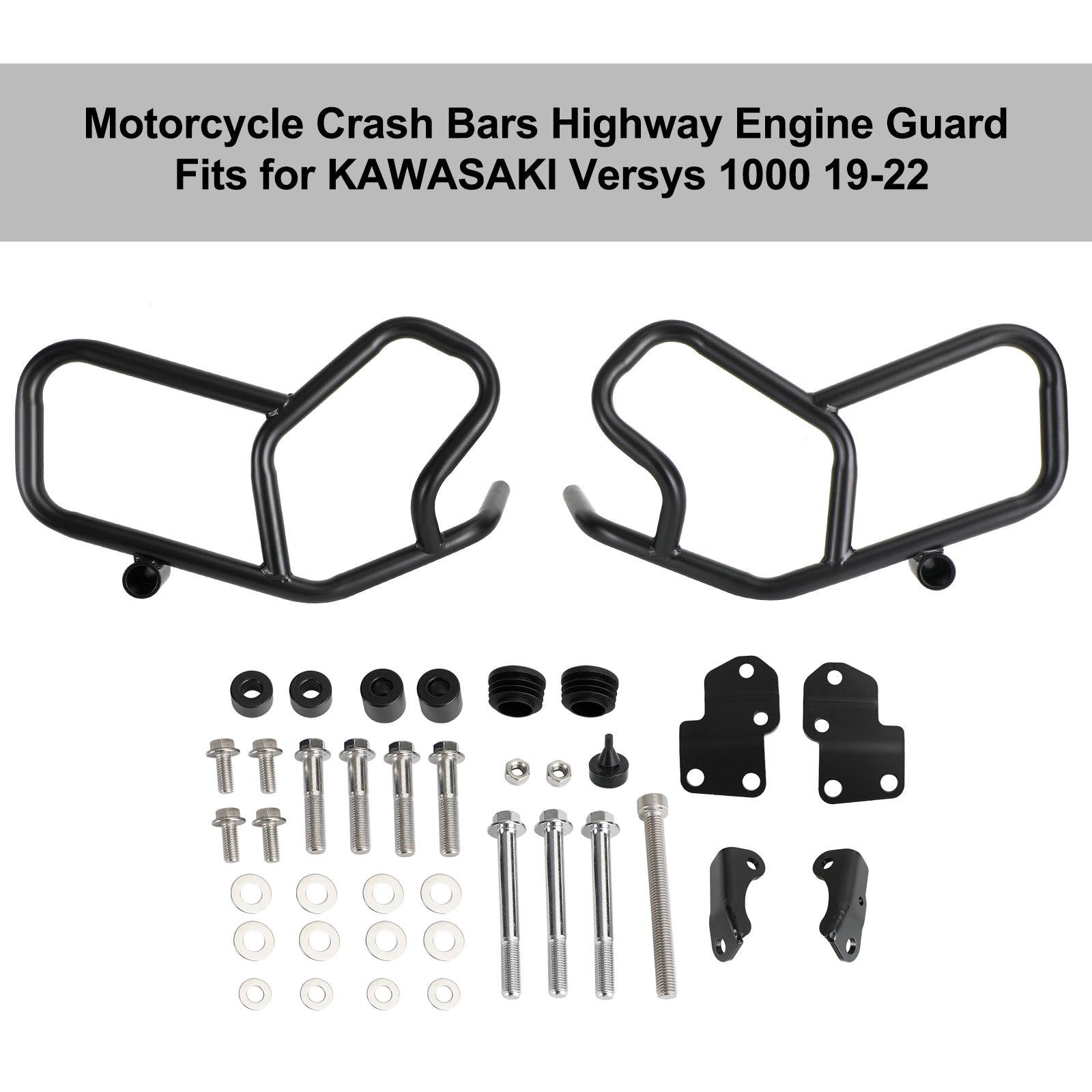 Engine Guard Crash Bar Frame Protector Bumper For Kawasaki Versys 1000 19-22 Generic FedEx Express Shipping