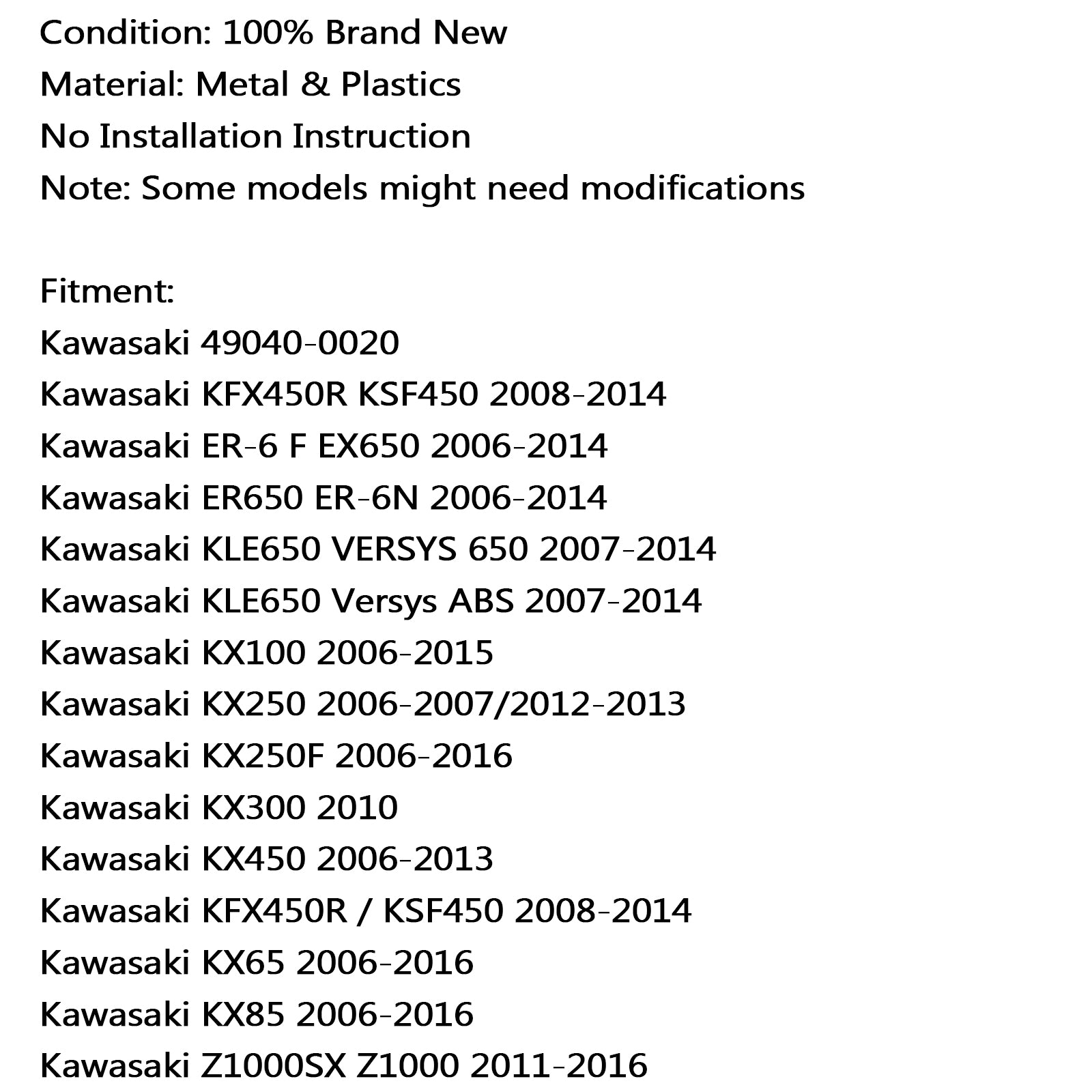 Kraftstoffpumpe für Kawasaki 49040-0020 KX Z1000 Ninja 300 650 500R ZX 14R 10R 6R 2010