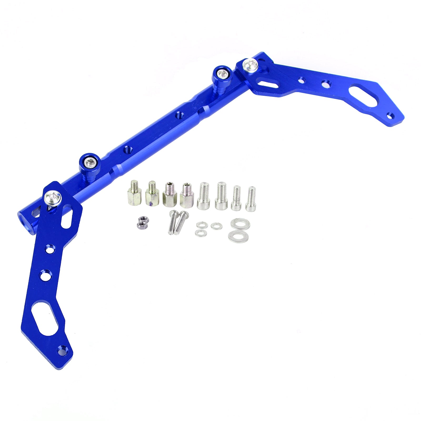 Cnc Adjustable Balance Cross Handle Bar Aluminum Lever Blue Fits For Motor Generic