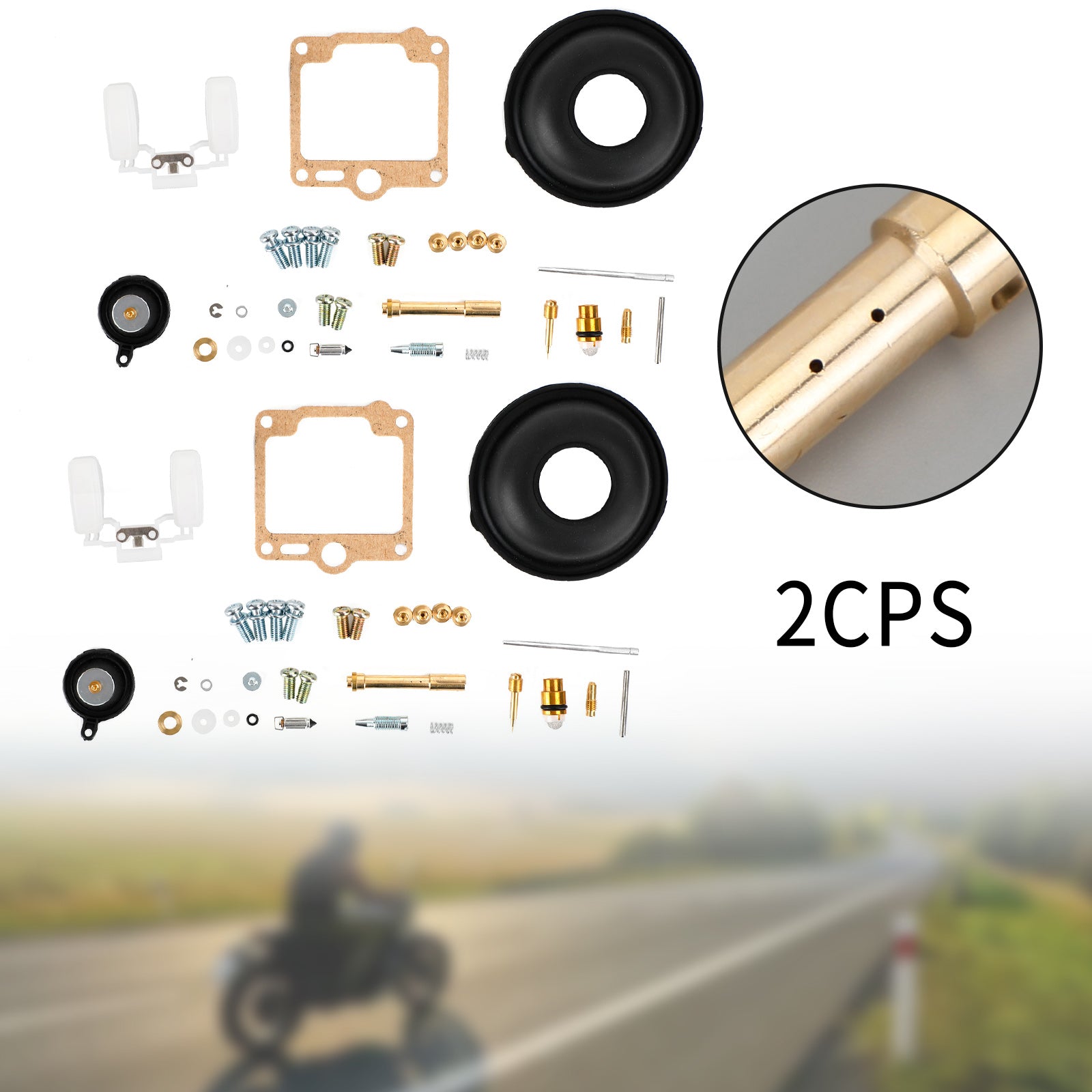 Kit de réparation de reconstruction de carburateur, 2 pièces, adapté à Yamaha Virago XV750 1988 – 1998 générique