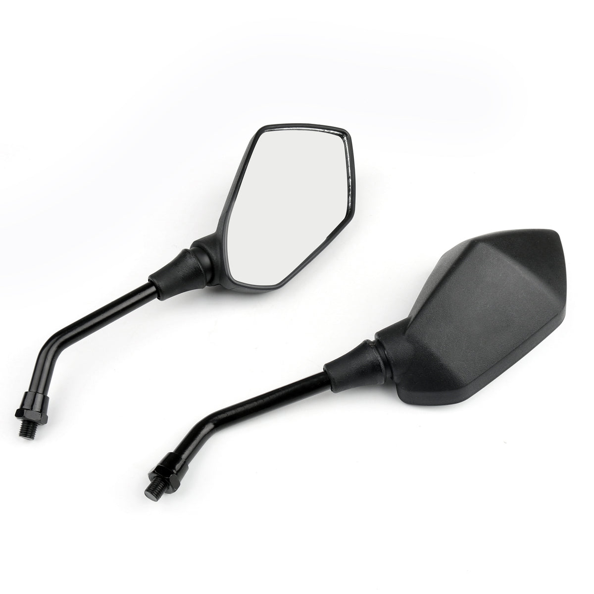 Specchietti retrovisori laterali neri da 10 mm per moto per Honda Suzuki Kawasaki generici
