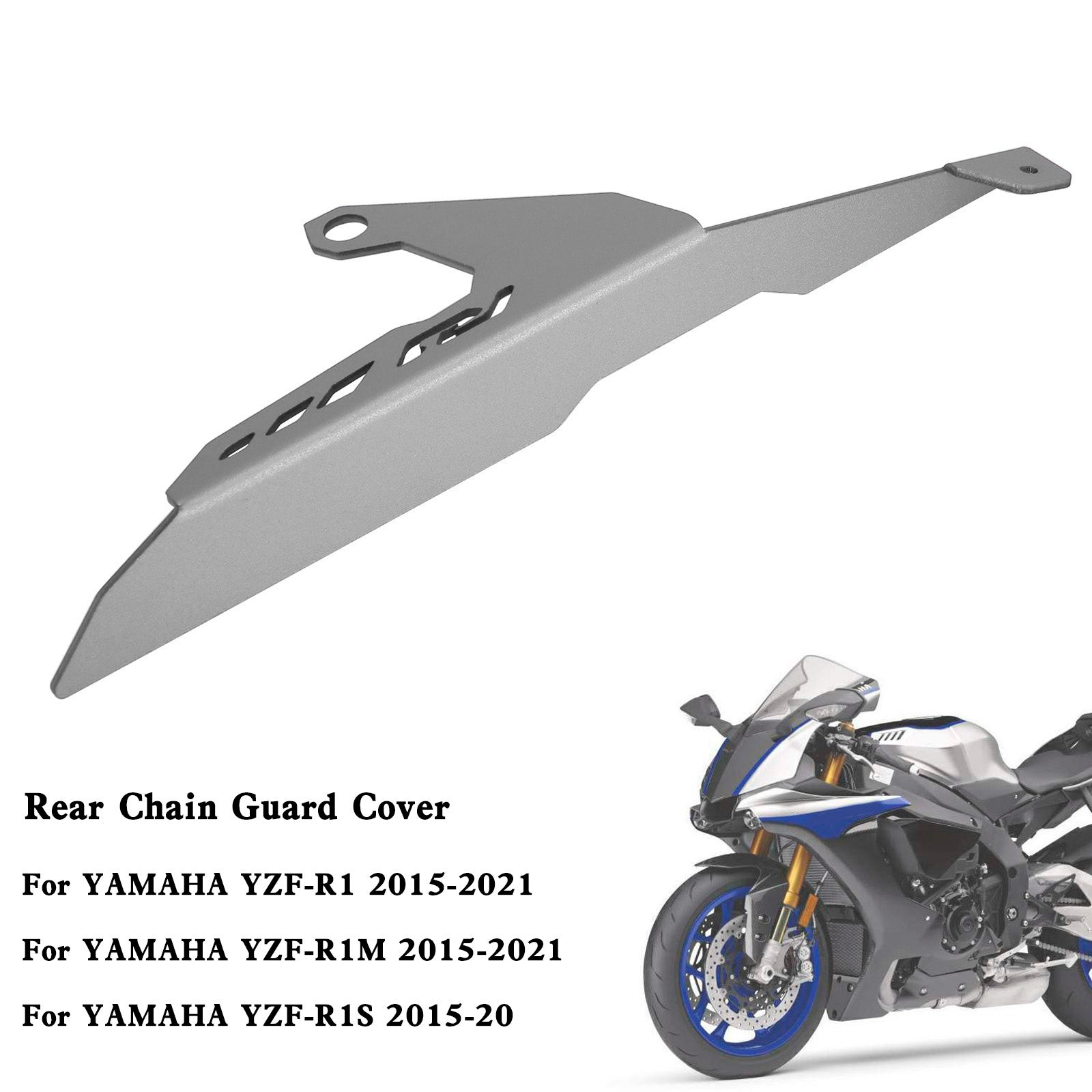 15-21 Yamaha YZF R1 R1M R1S Couvercle de protection de chaîne de pignon arrière