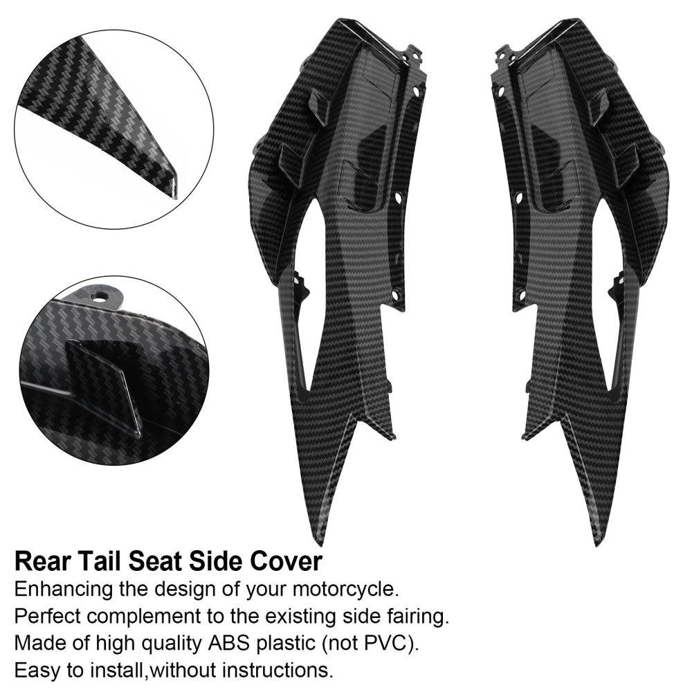 Carenado de cubierta lateral de asiento trasero de carbono para Yamaha MT-09 FZ09 2017-2021 genérico