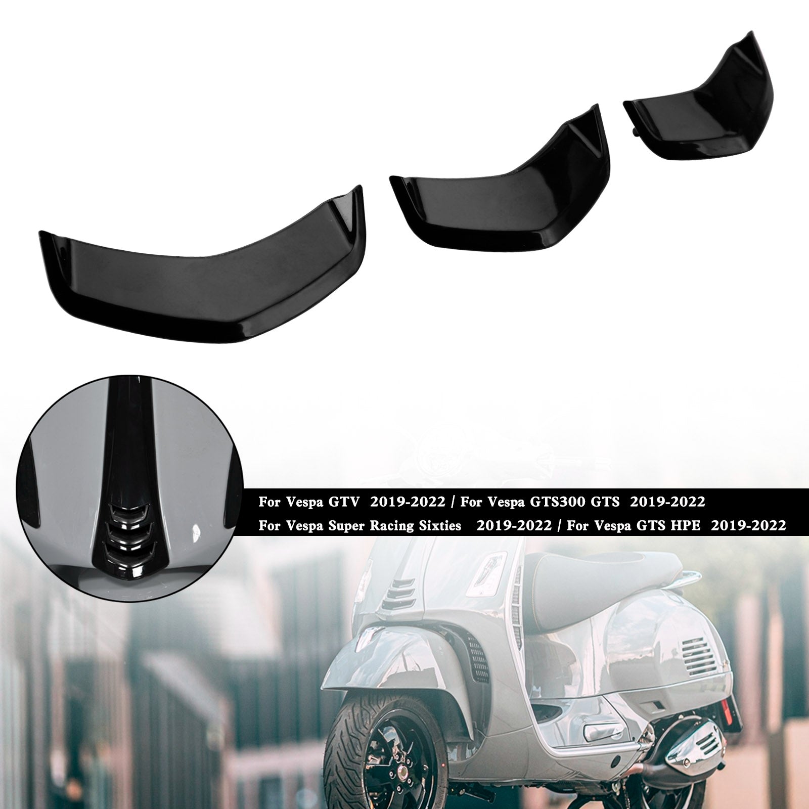 Front Horn Cover Decoration Trim For Vespa Sprint 300 GTS 300 HPE GTV