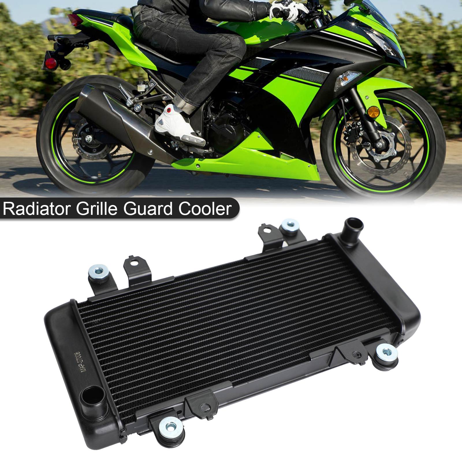 Radiateur garde refroidisseur refroidissement pour KAWASAKI NINJA 300 EX300 EX 300 2013-2017 générique