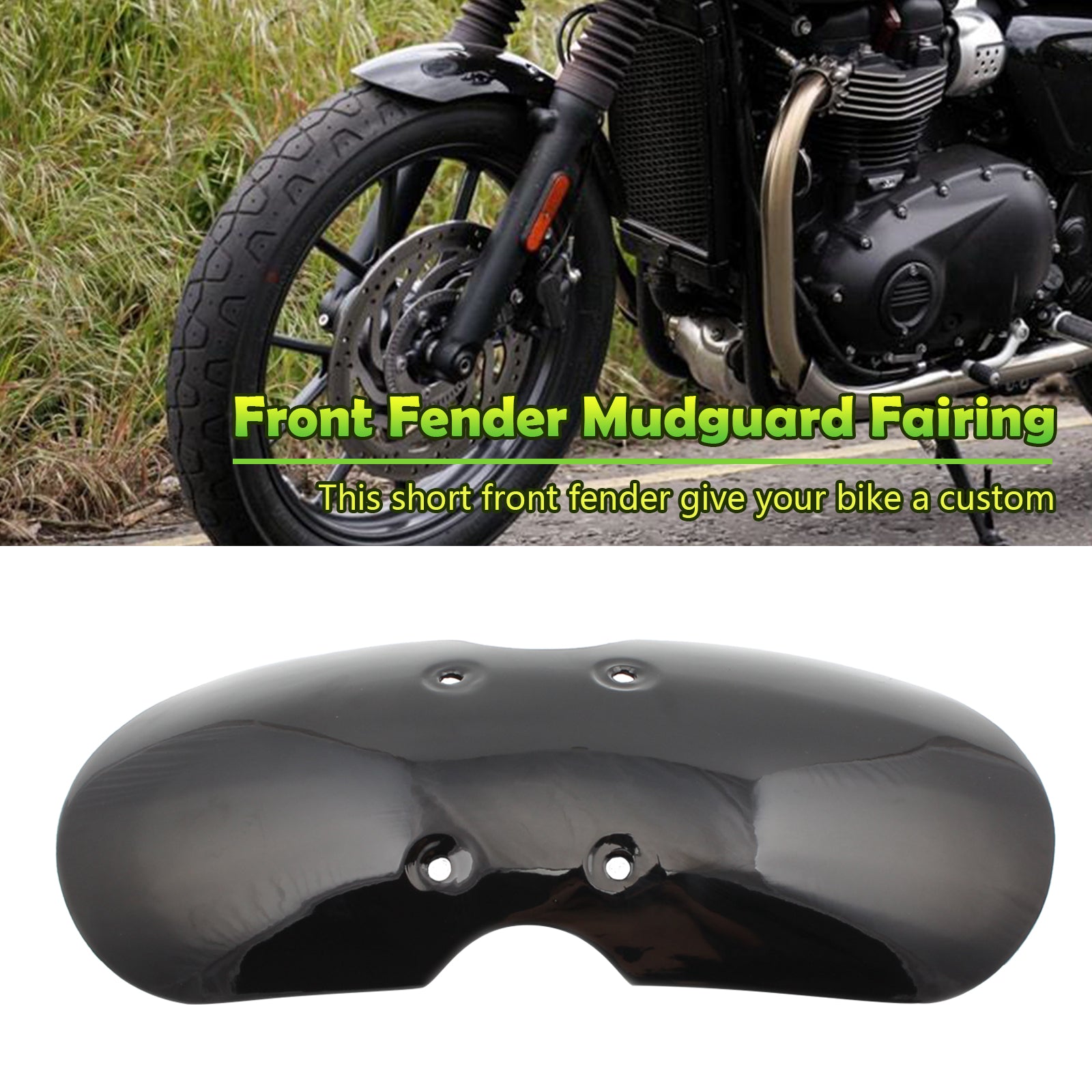 Front Fender Mudguard For Bonneville T100 Scrambler Thruxton 2001-2016 Generic