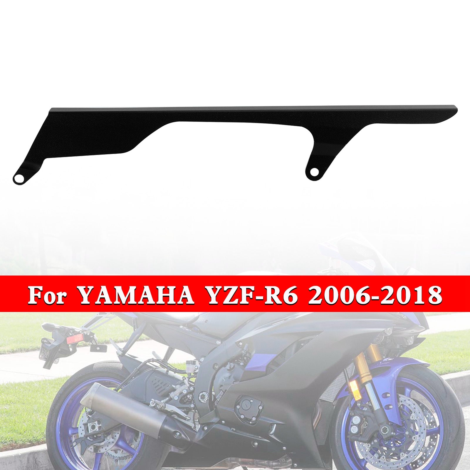 Couvercle de protection de chaîne de pignon arrière, pour YAMAHA YZF R6 2006 – 2018