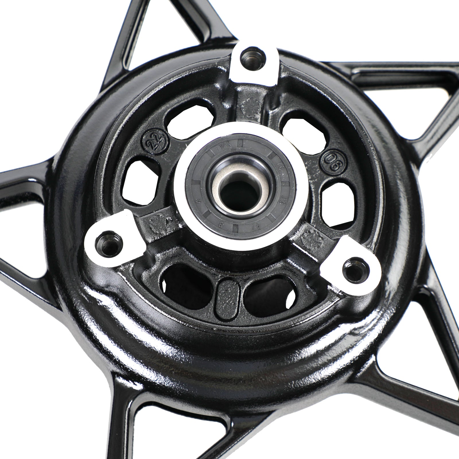 18-23 Kawasaki EX 400 G Ninja 400 / ABS / Z 400 Glossy Black Rear Wheel Rim