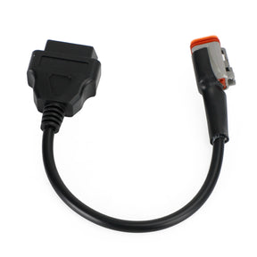 6 Pin to 16 Pin OBD2 Diagnostic Cables Adapter For Touring Electra Glides Generic