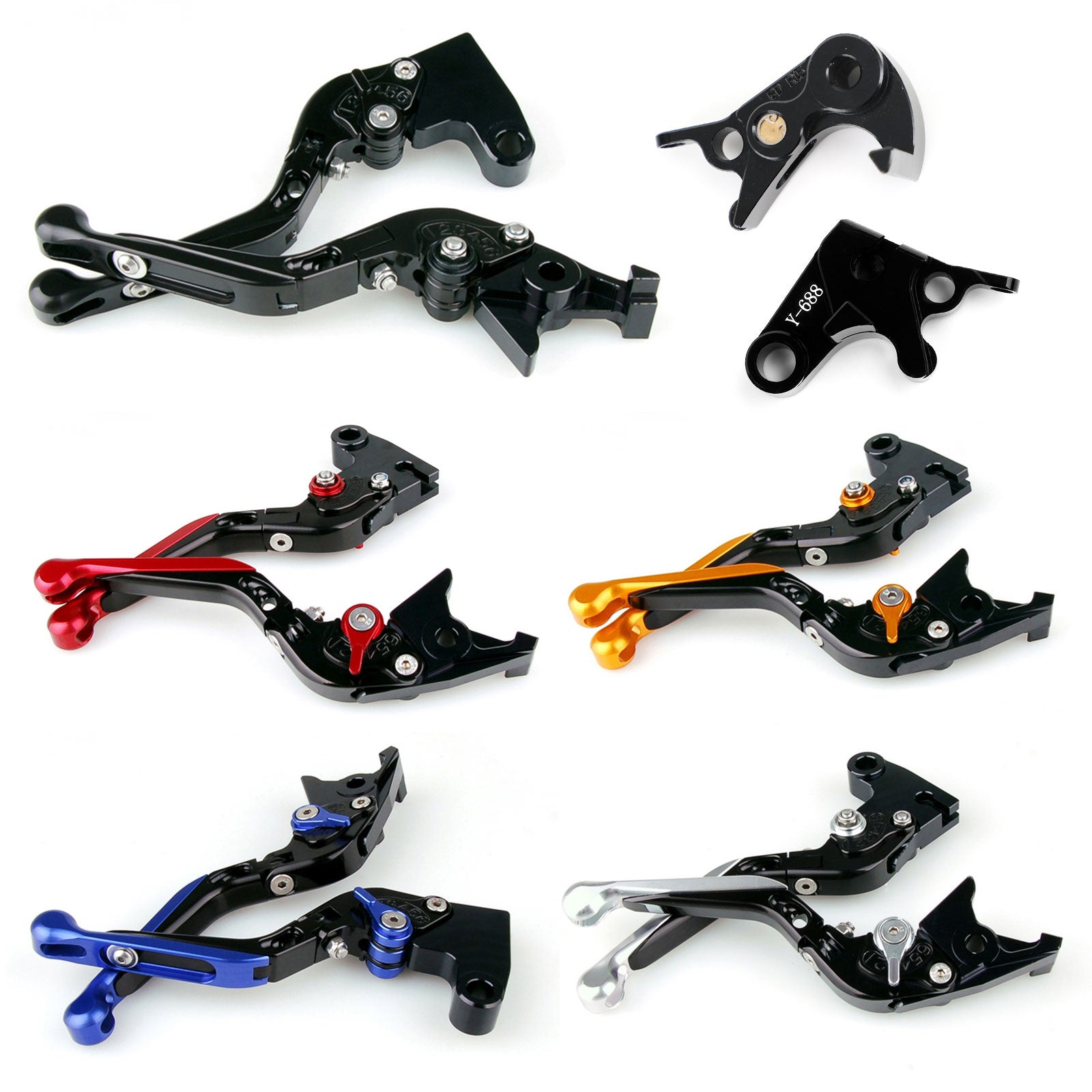 17-20 Yamaha YZF R1/R1M/R1S 15-21 YZF R6 Adjustable Clutch Brake Lever Generic