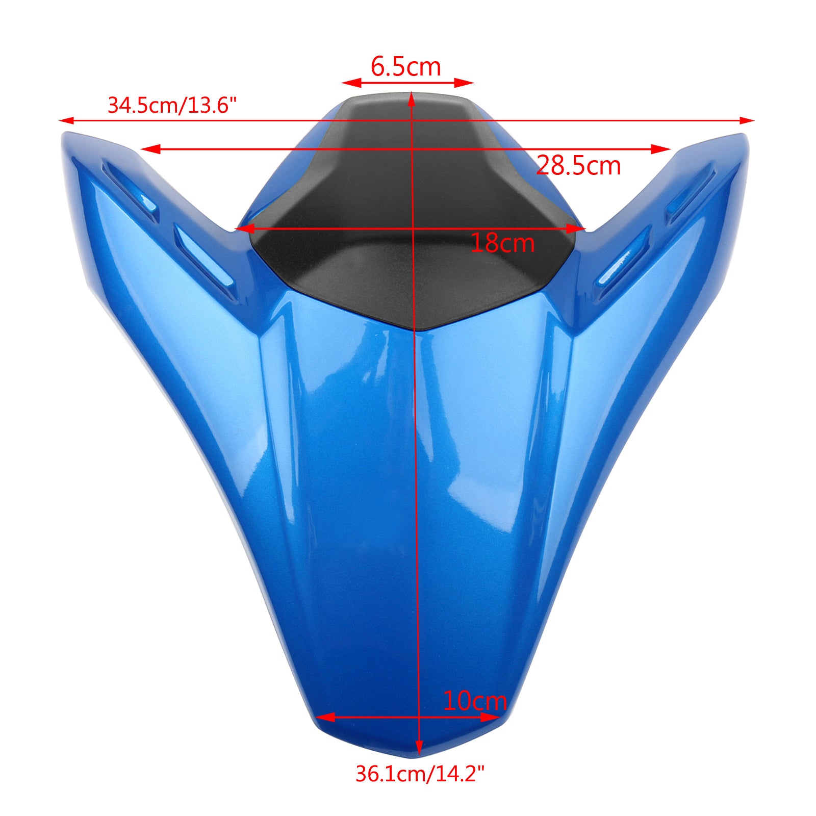 ABS Sedile Posteriore Carenatura Copertura Cowl Adatto Per Kawasaki Z900 Z ABS 2017-2019 Blu Generico