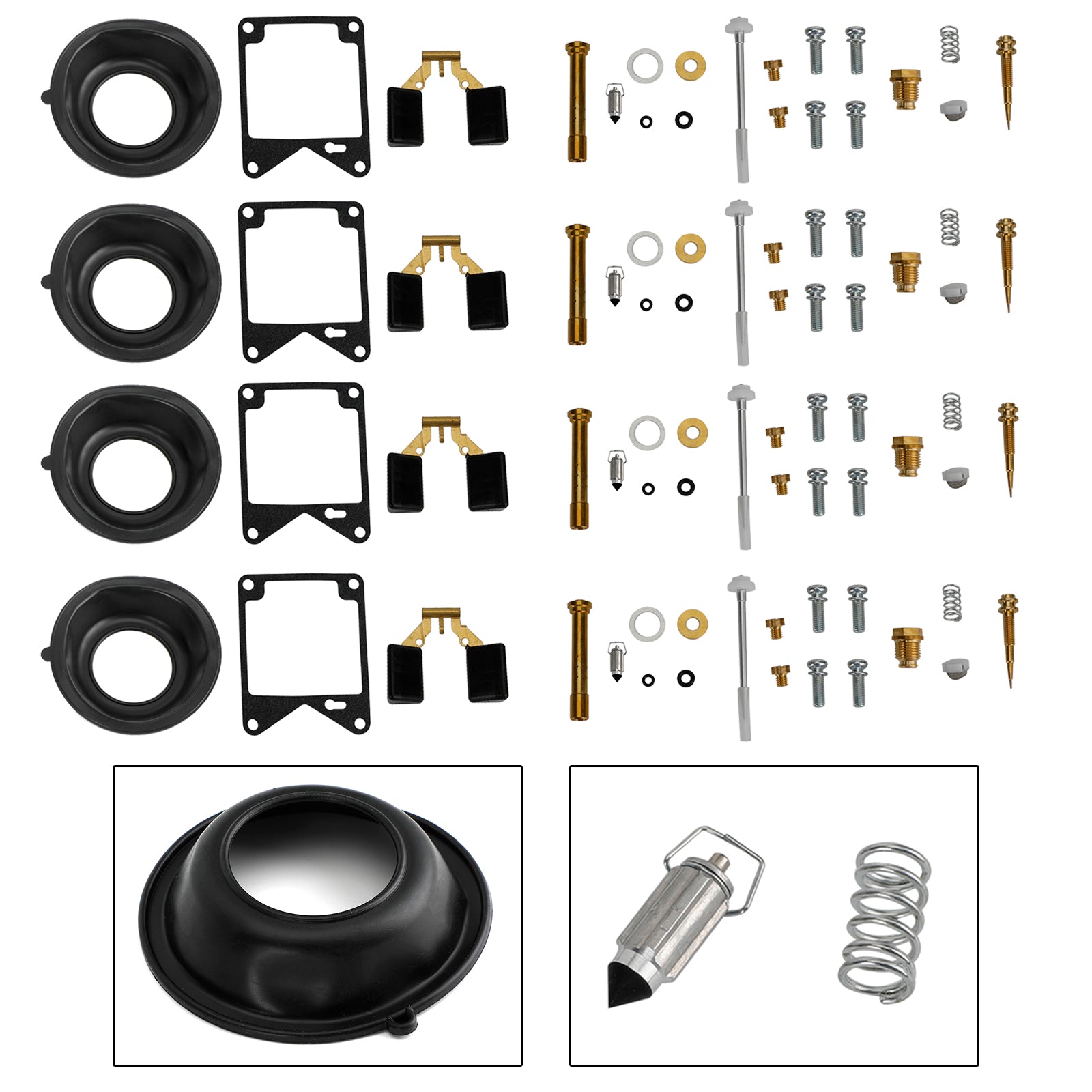 4X Carburetor Rebuild Repair Kit fit for Yamaha Virago 750 XV750 1981-1983