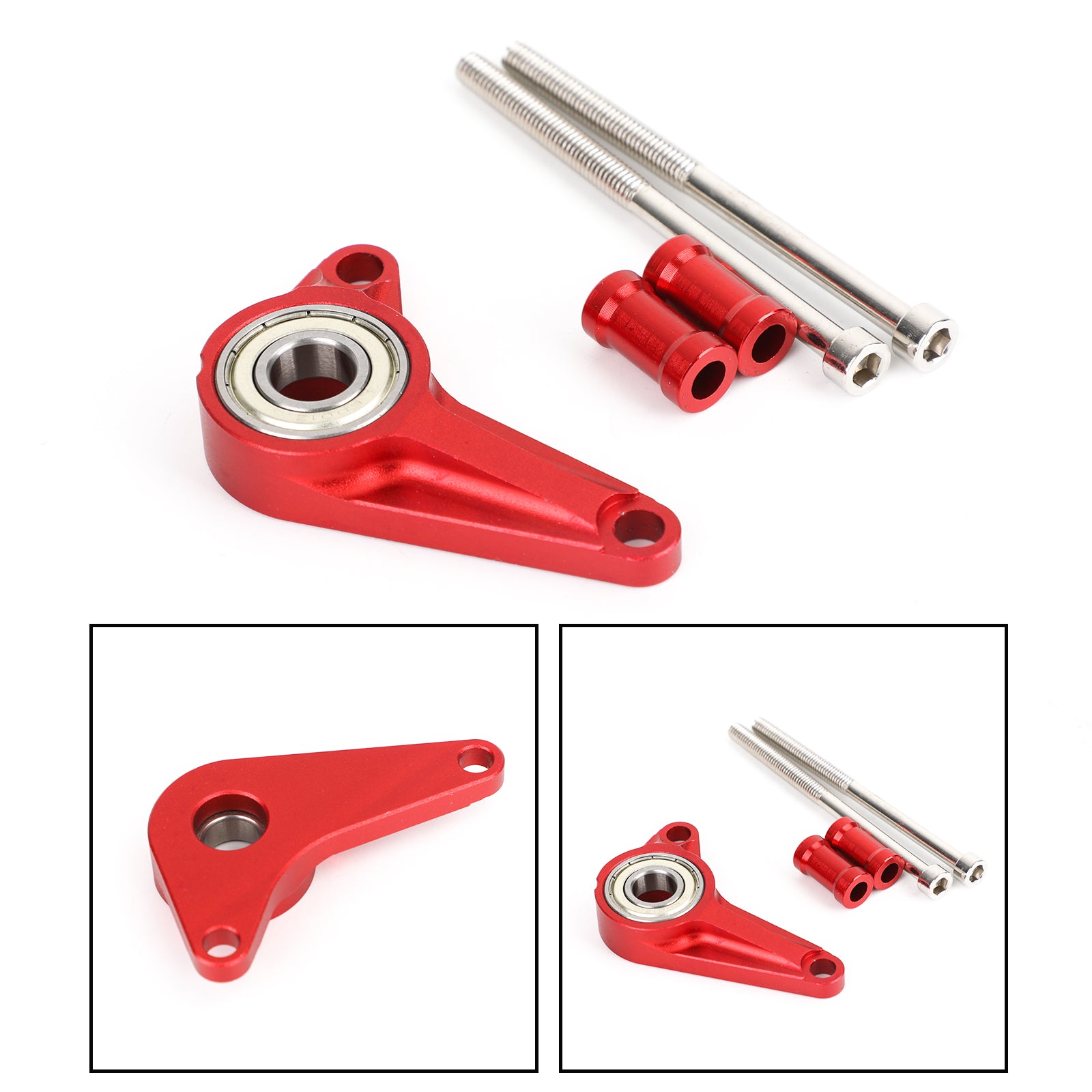 Honda MSX125 Grom 125 13-15 MSX125SF Grom 125 16-19 Shifting Gear Stabilizer w/ Mounting Bolts Red