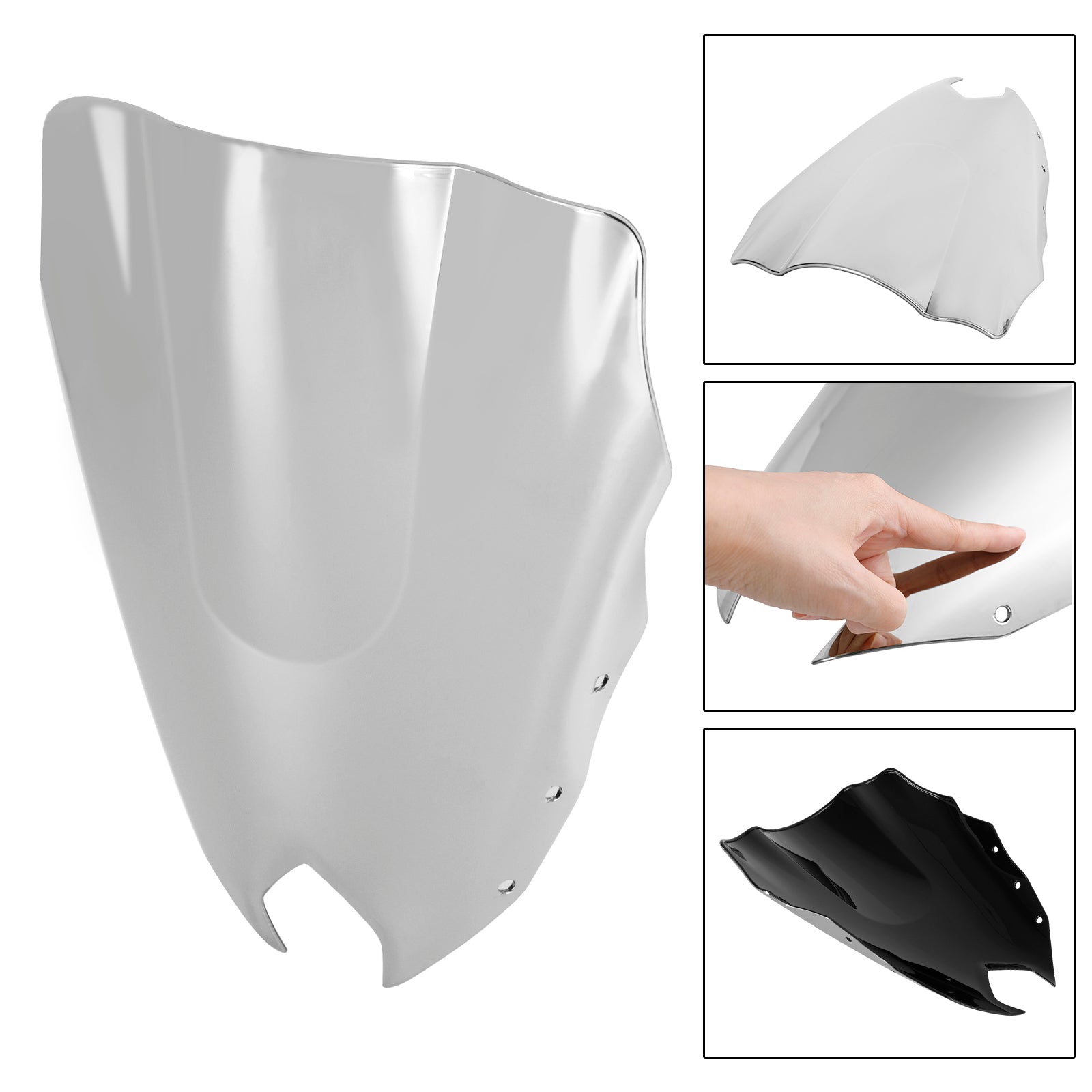 ABS Motorcycle Windshield WindScreen fit for Yamaha FZ6R FZ-6R FZS600 2009-2015