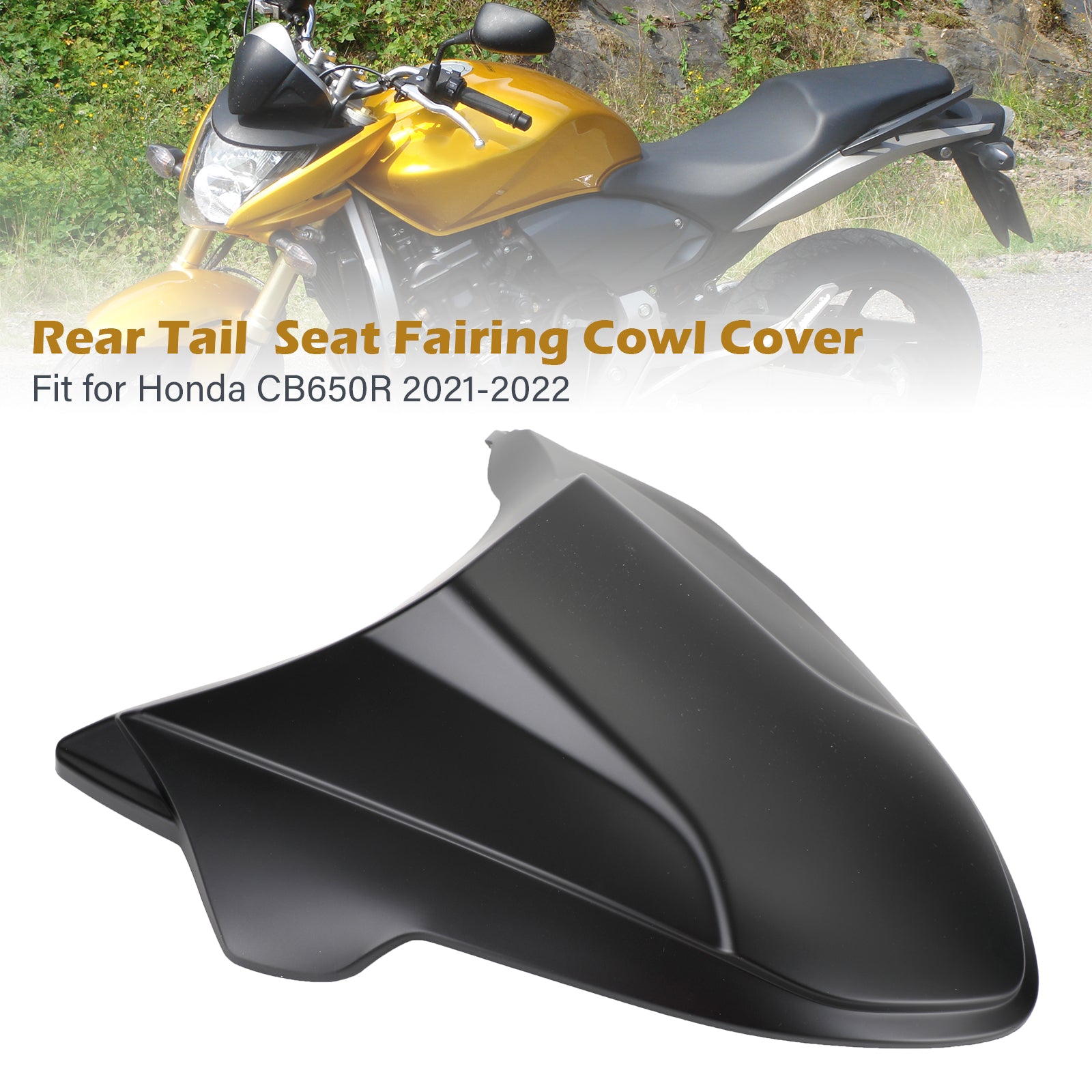 Rear Tail Seat Fairing Cowl Cover for Honda CB650R 2021-2022 Generic