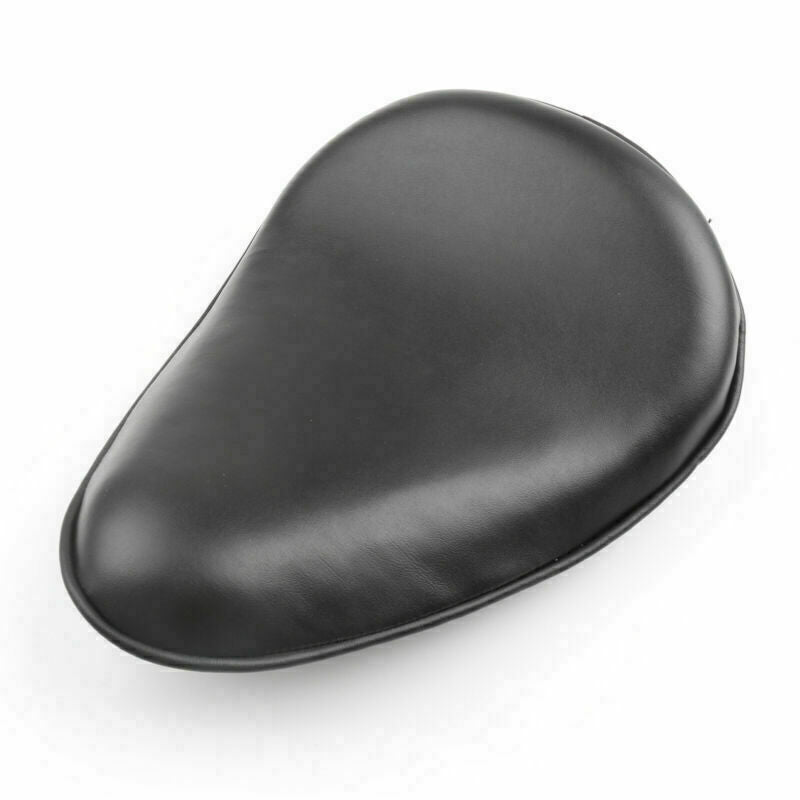 Leather Seat Small Black Bobber Chopper Slim Custom Solo Motorcycle FT For Harley Generic