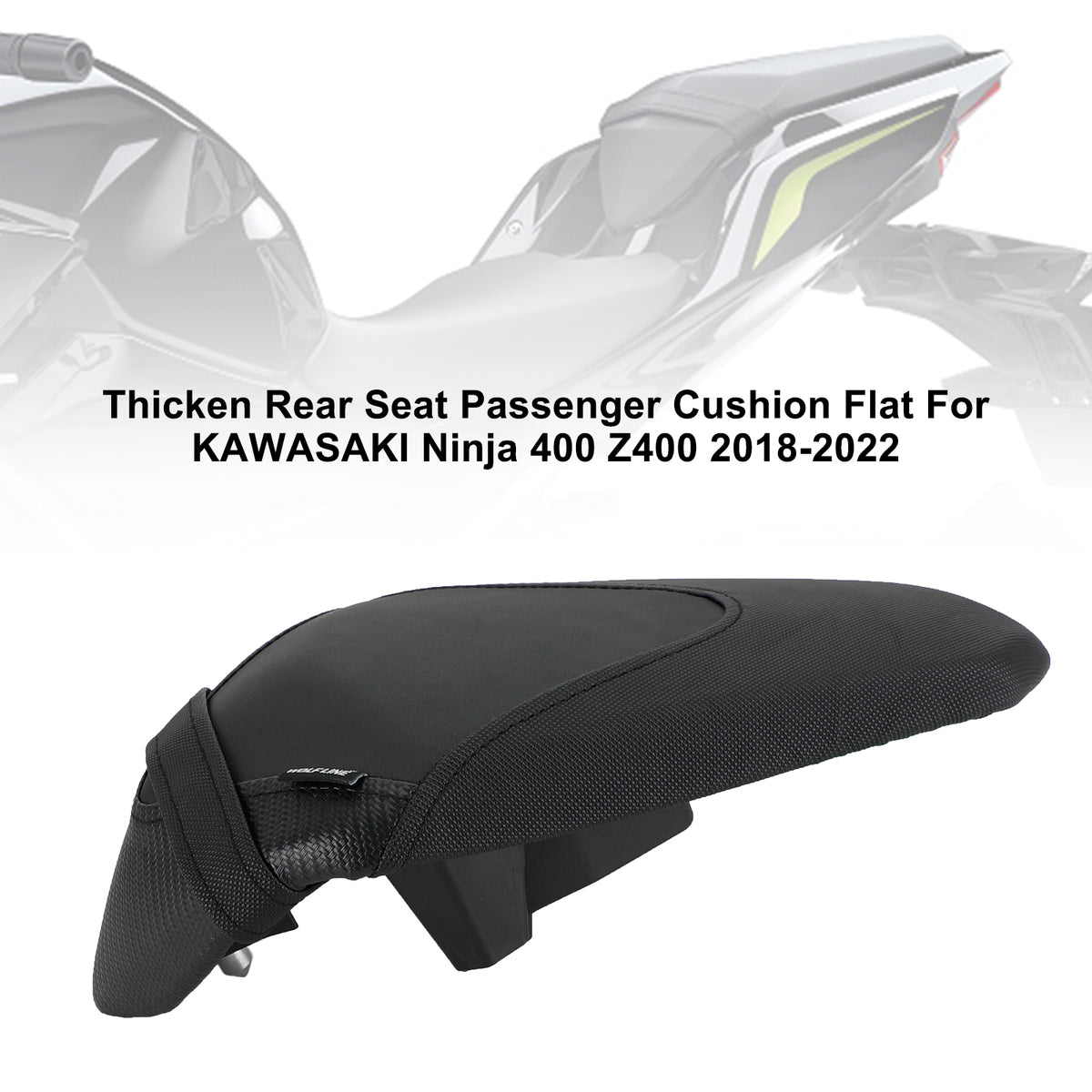 Rear Passenger Seat Pillion Saddle Flat For KAWASAKI Ninja 400 Z400 18-22 Green