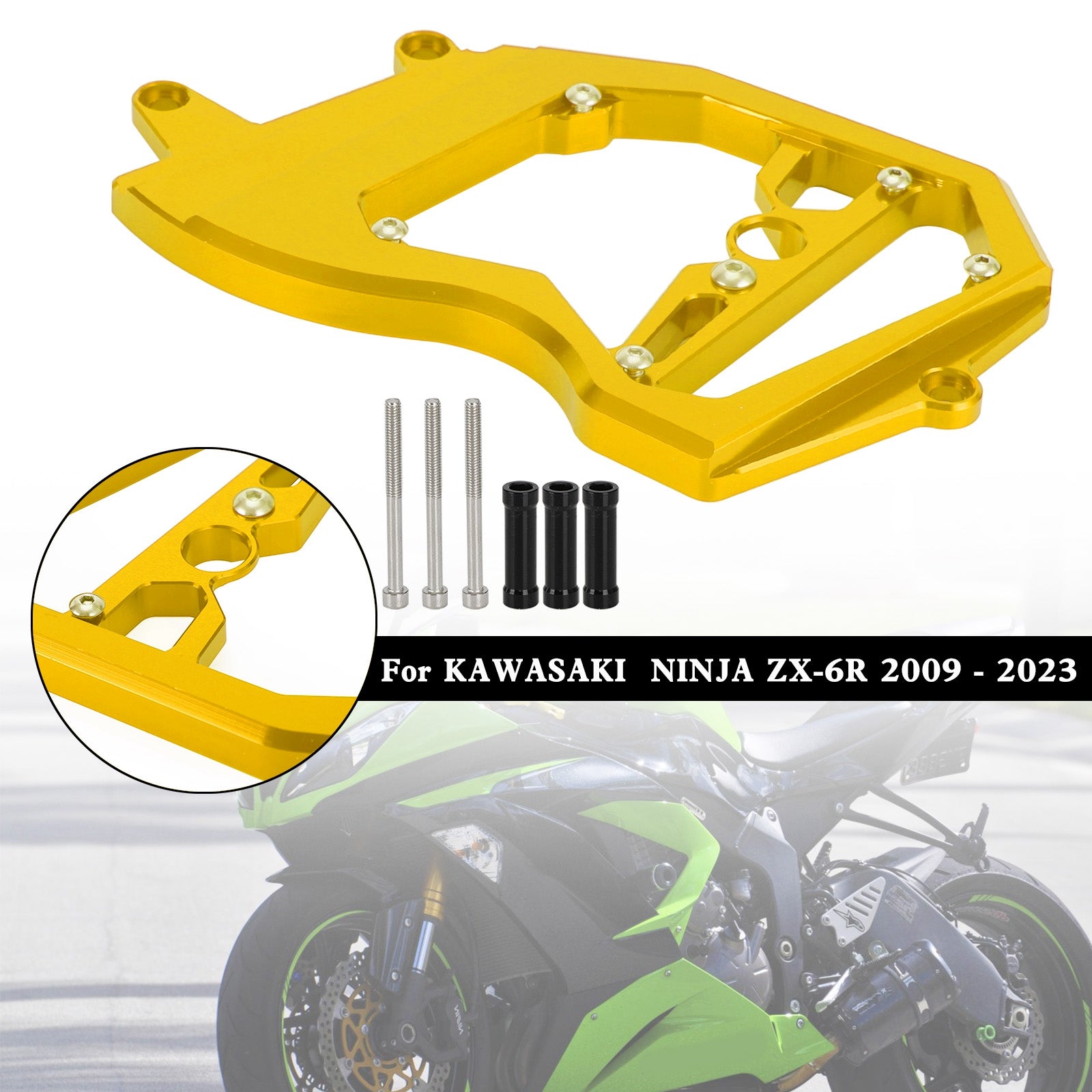 Front Sprocket Cover Chain Guard For KAWASAKI Ninja ZX-6R ZX6R 2009-2023