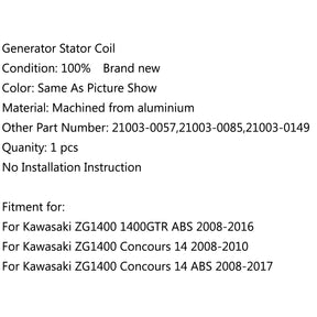 Generator-Statorspule für Kawasaki ZG1400 1400GTR ABS 08-16 Concours 14 08-10 über Fedex