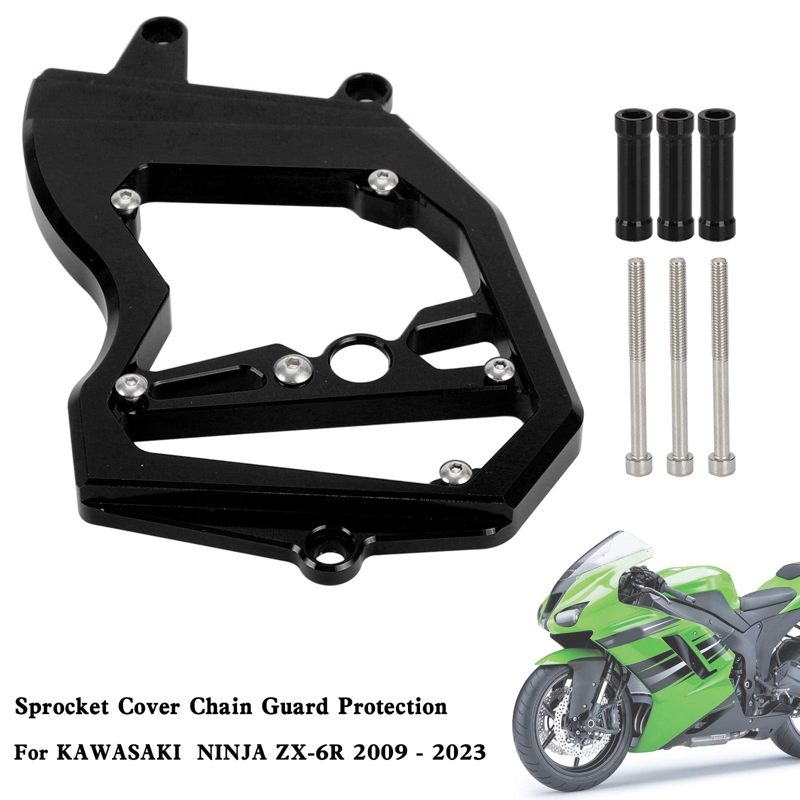 Couvercle de pignon avant, garde-chaîne pour KAWASAKI Ninja ZX-6R ZX6R 2009 – 2023