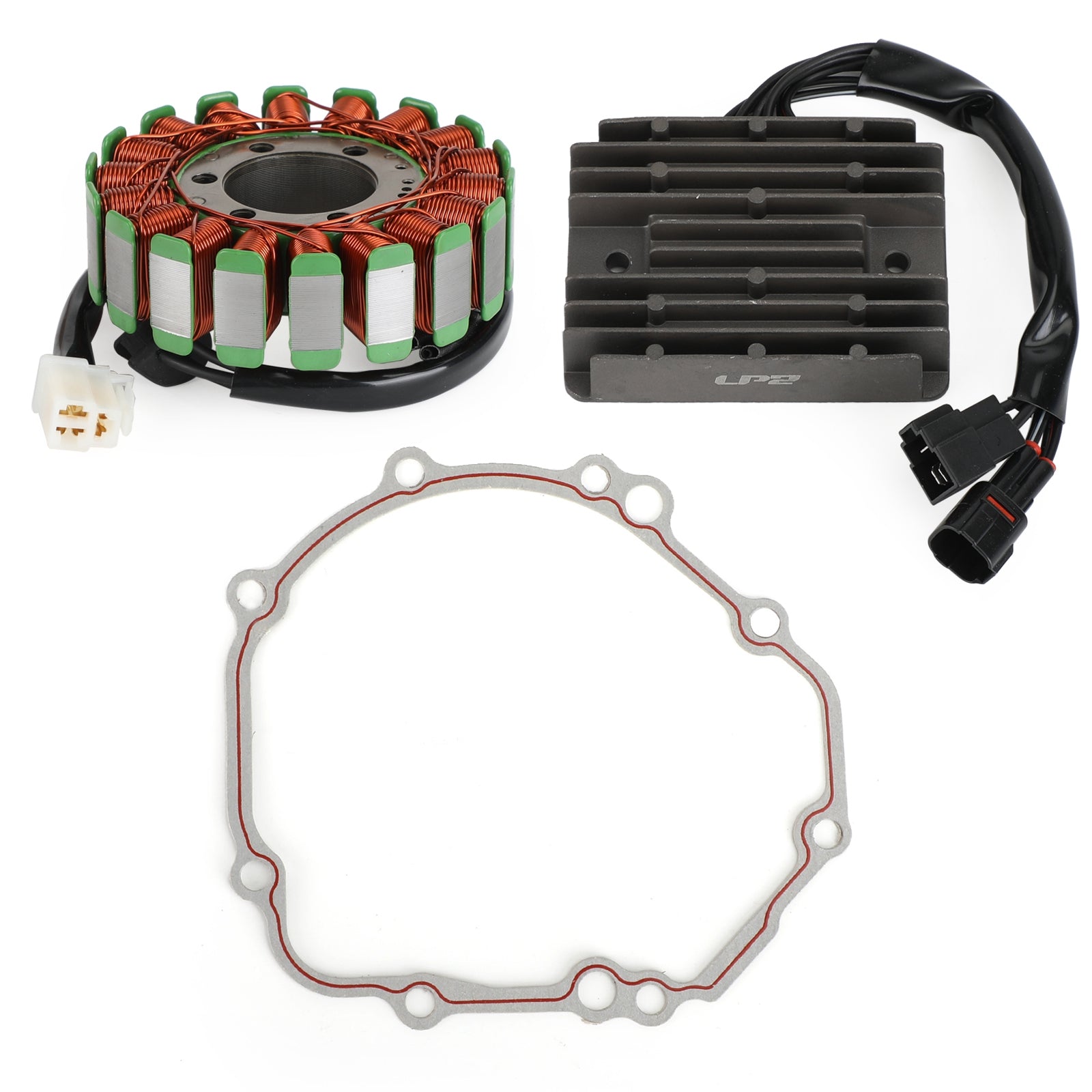 Stator Coil+Voltage Regulator Rectifier+Gasket For Suzuki GSR750 GSXS750 12-20 Generic