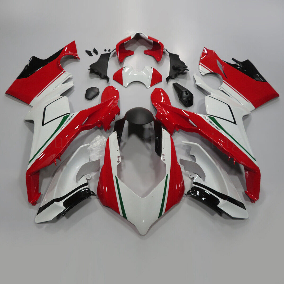 Amotopart Kit de carénage Ducati 2018-2019 Panigale V4/V4S et 2018-2020 Panigale V4SP Style 10