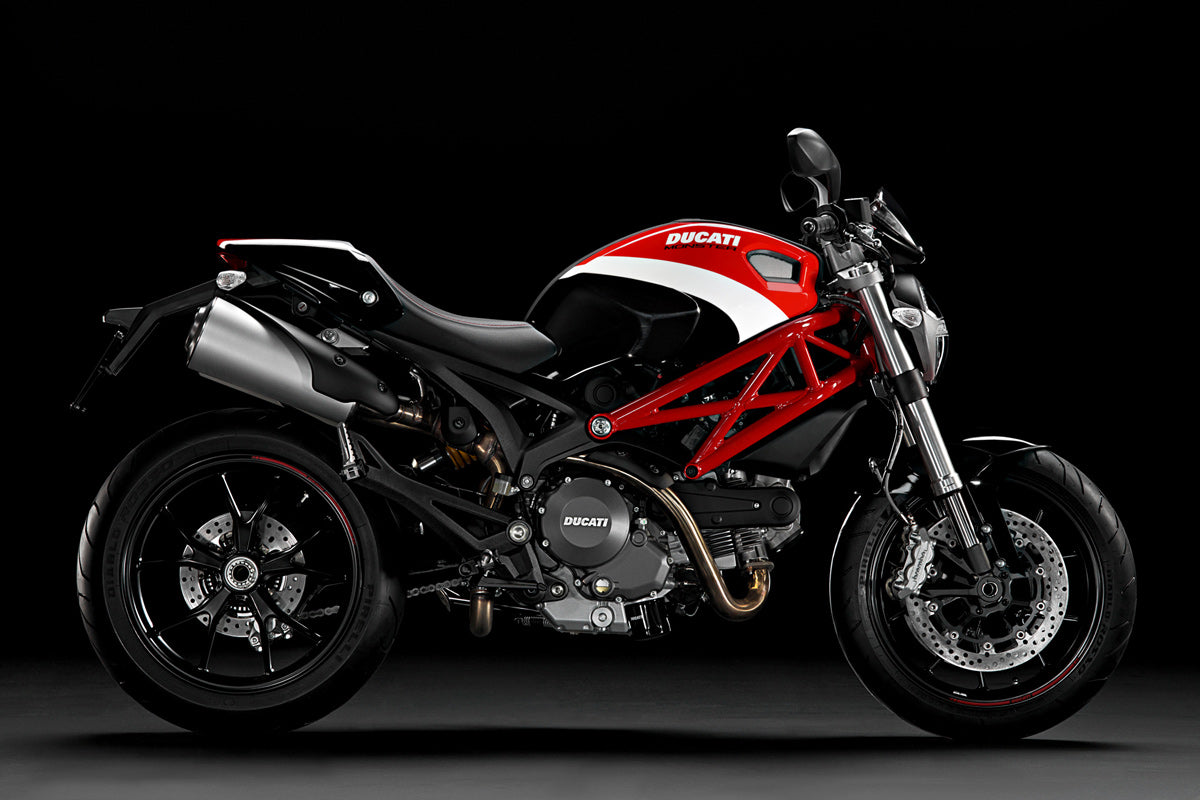 Amotopart Ducati alle Jahre Monster 696/796/1100 S EVO Schwarz Rot Verkleidungsset