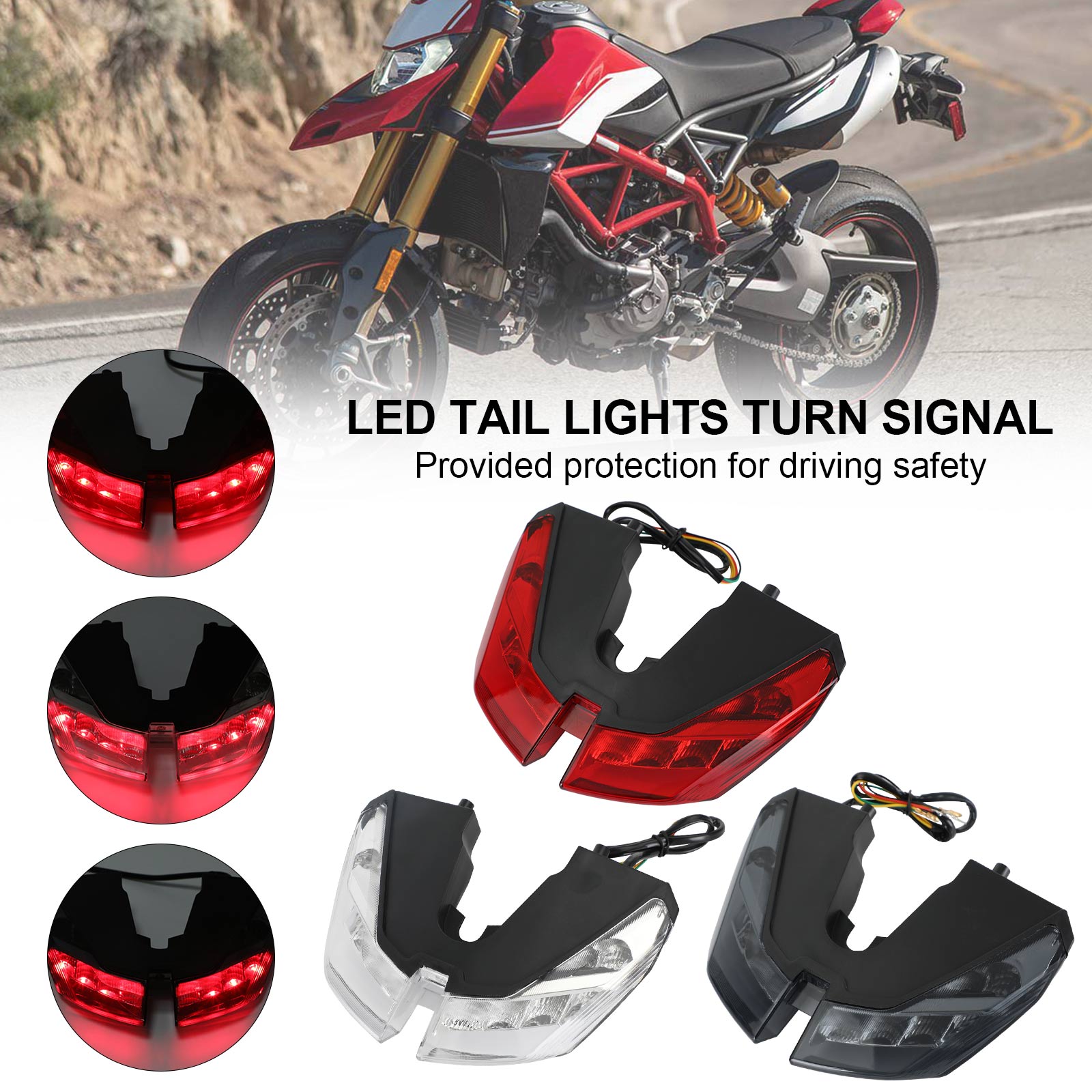 12-21 Ducati Hypermotard 821 939 950 S Tail Lights Turn Signal