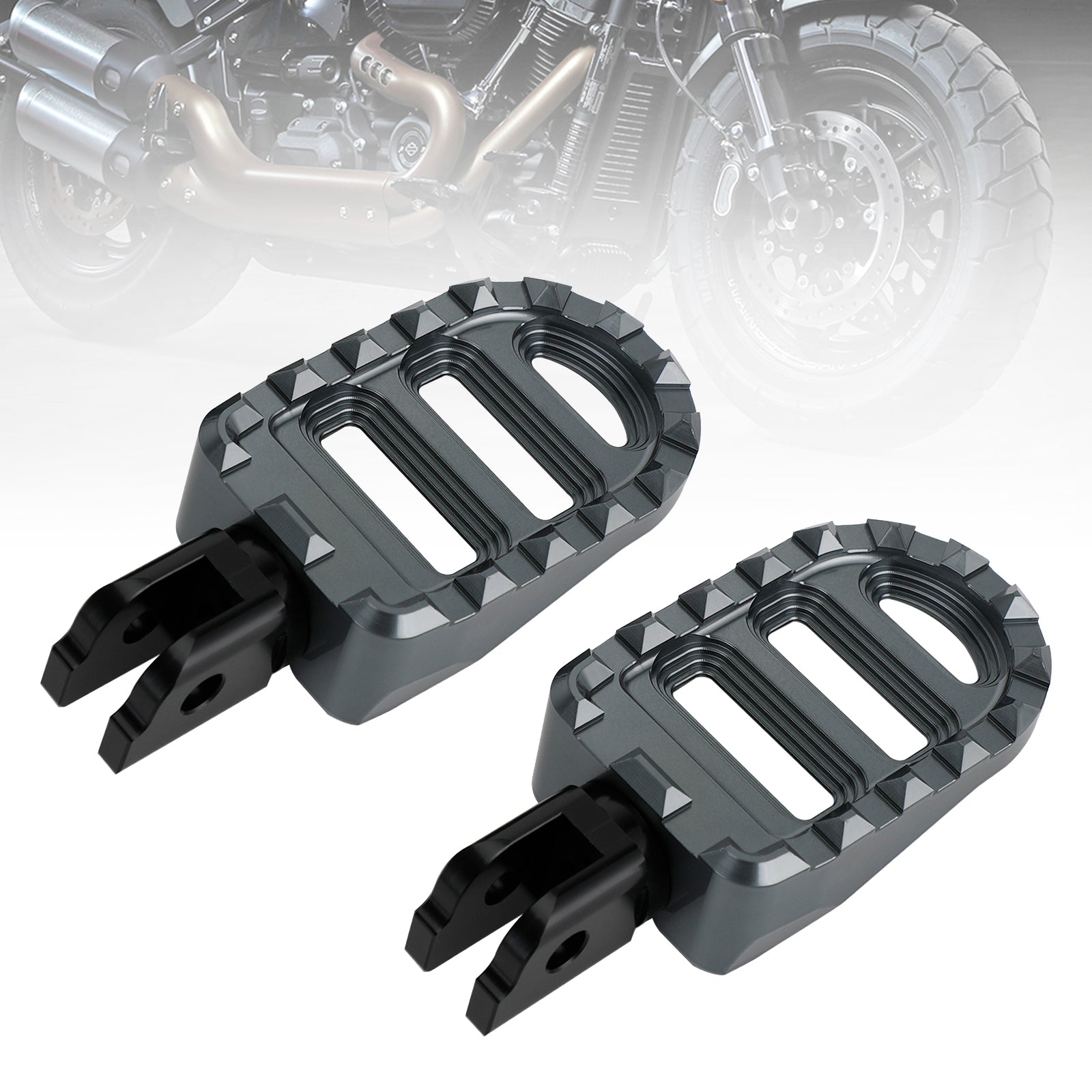 Front Footrests Foot Peg fit for Sportster S Lower Rider Fat Bob Softail Slim